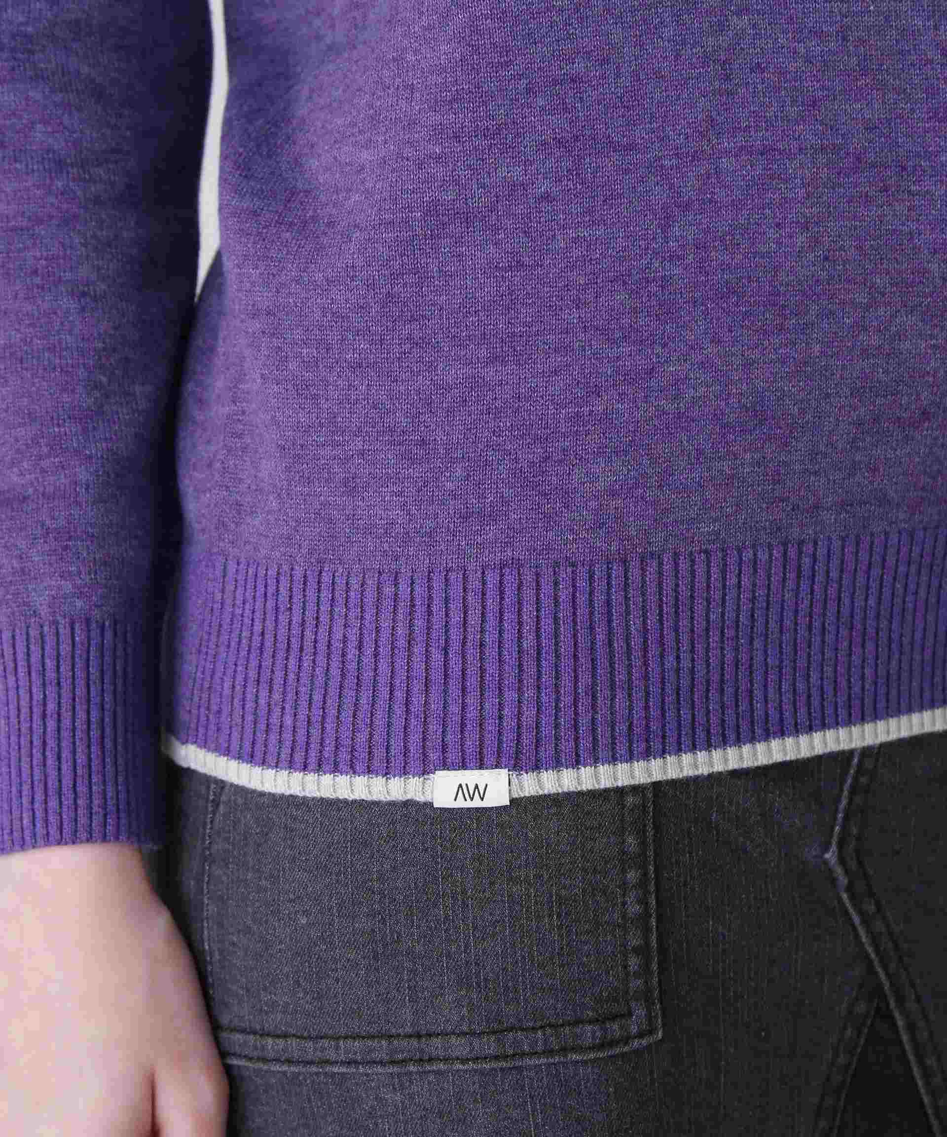 L/S FATIGUE KNIT TOPS/ファティーグニットトップス パープル