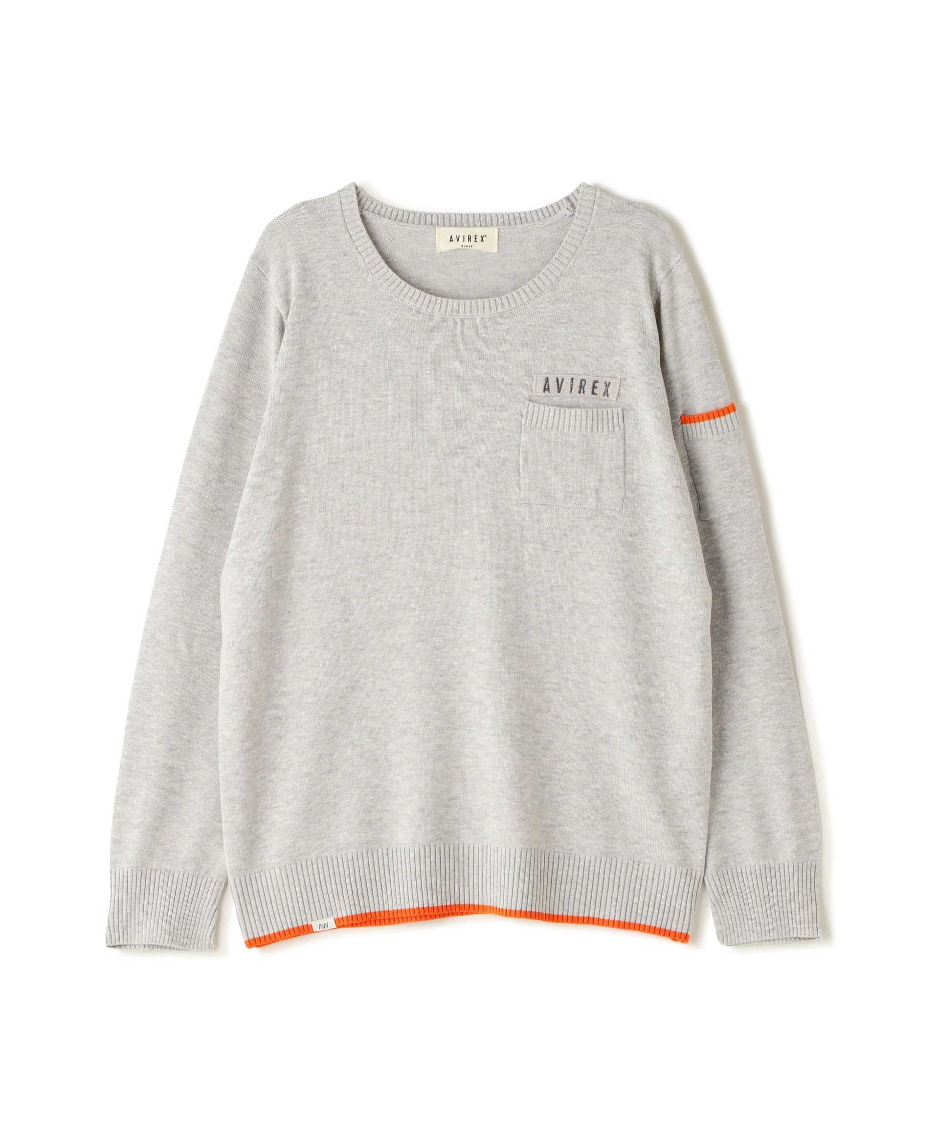 L/S FATIGUE KNIT TOPS/ファティーグニットトップス ライトグレー3