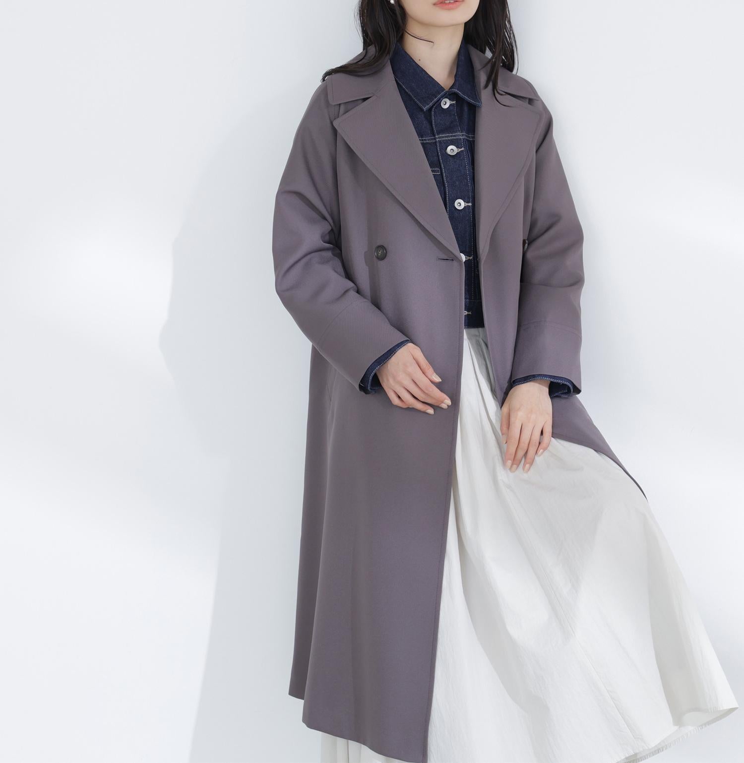 ラグランフォルムカルゼコート チャコール1