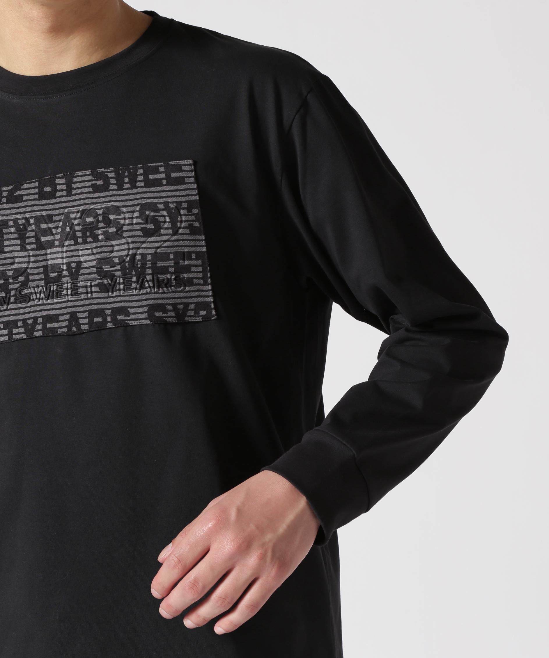 SY32 y SWEET YEA>S /JACQUA>D EMROSS LOGO L/S T ブラック