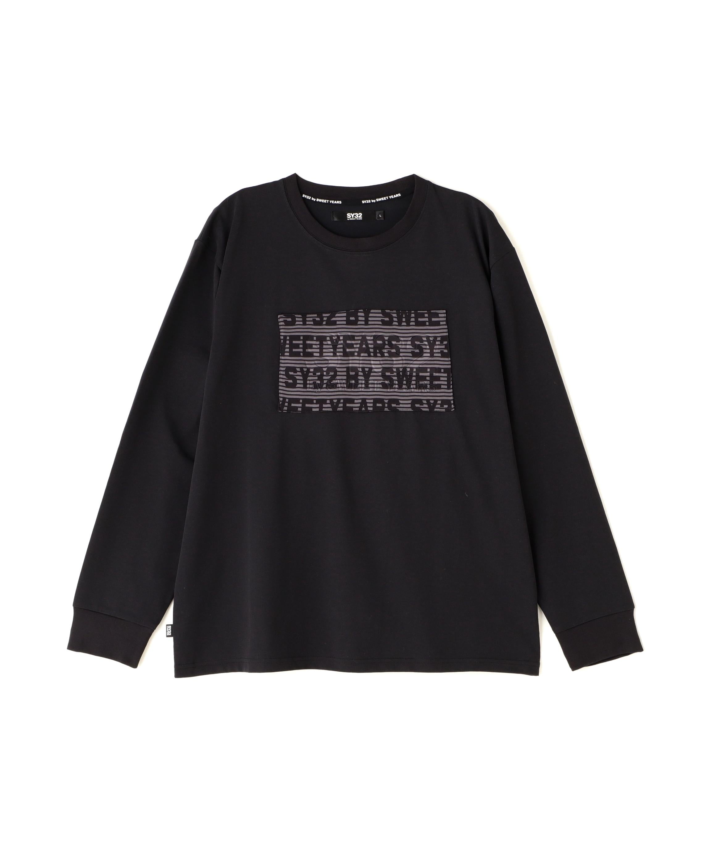 SY32 y SWEET YEA>S /JACQUA>D EMROSS LOGO L/S T ブラック