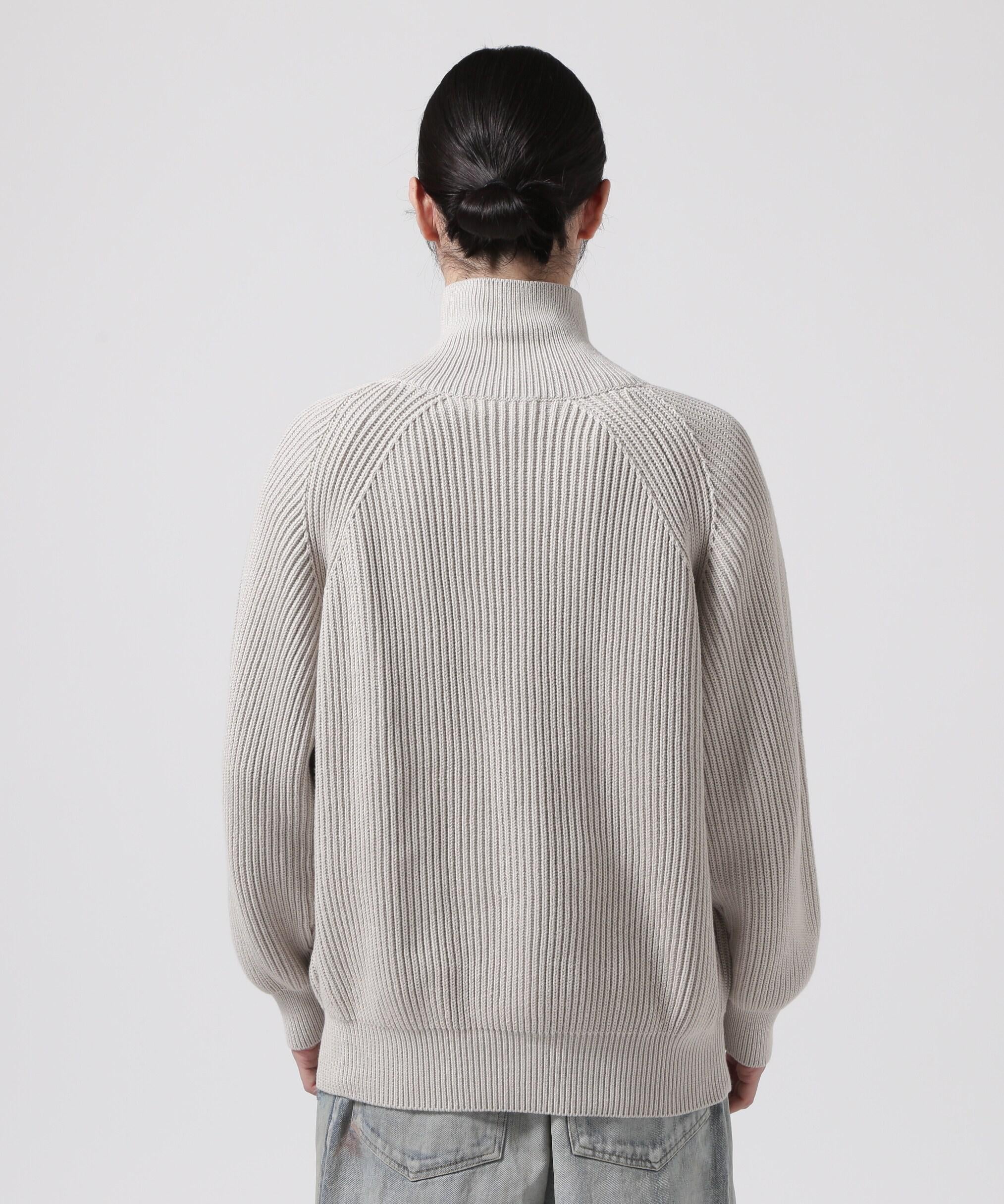 Toionie/トワロニエ/Half Zip Knit シルバー