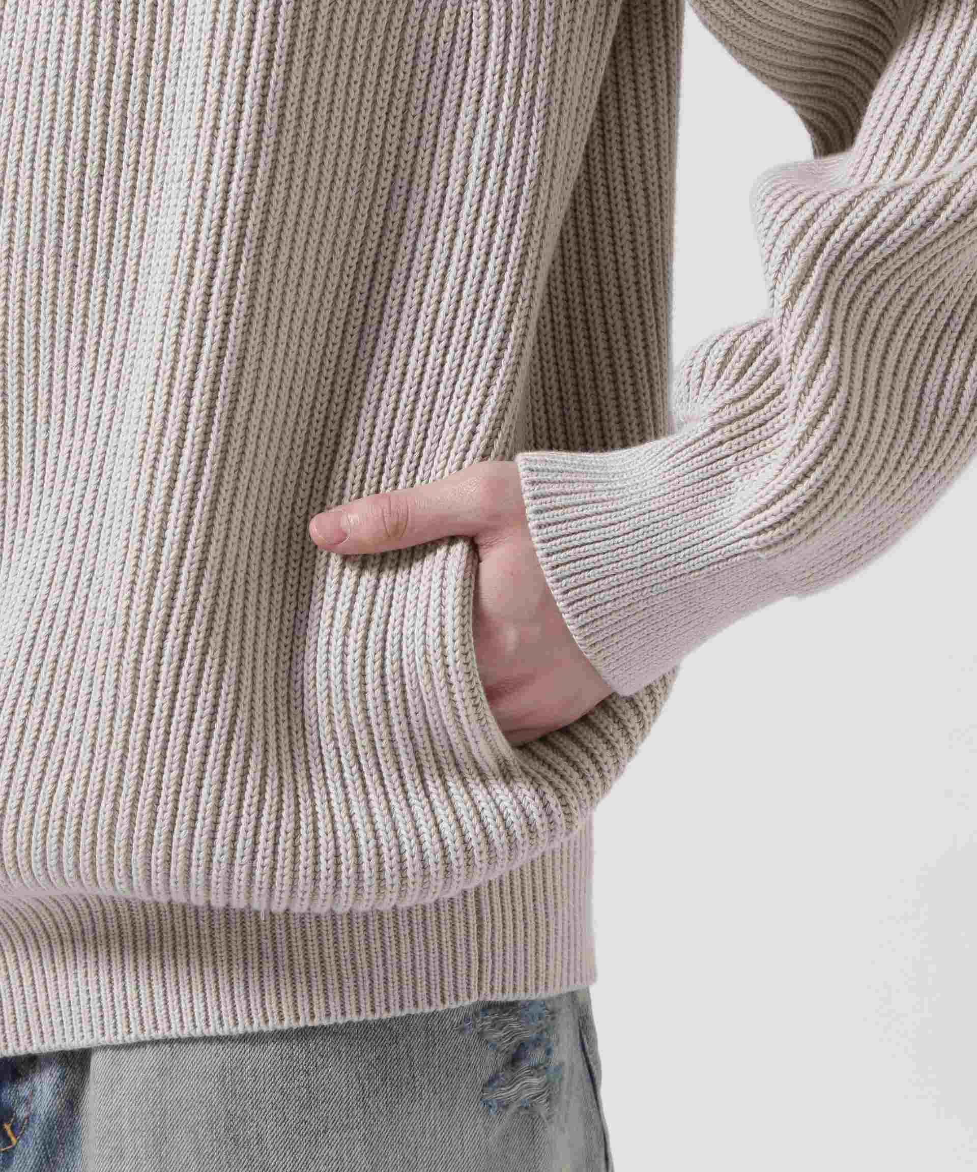 Toionie/トワロニエ/Half Zip Knit シルバー