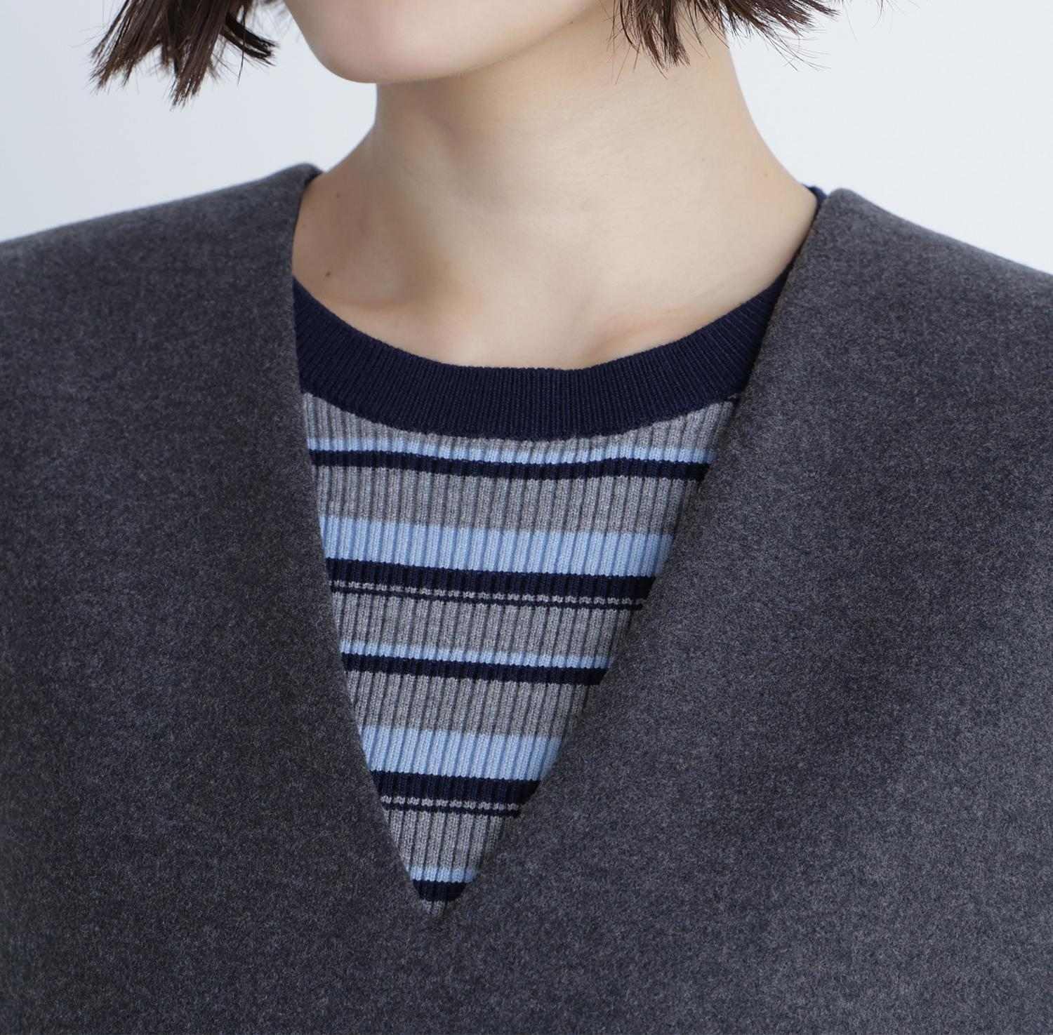 圧縮ミニジャンスカ チャコール1