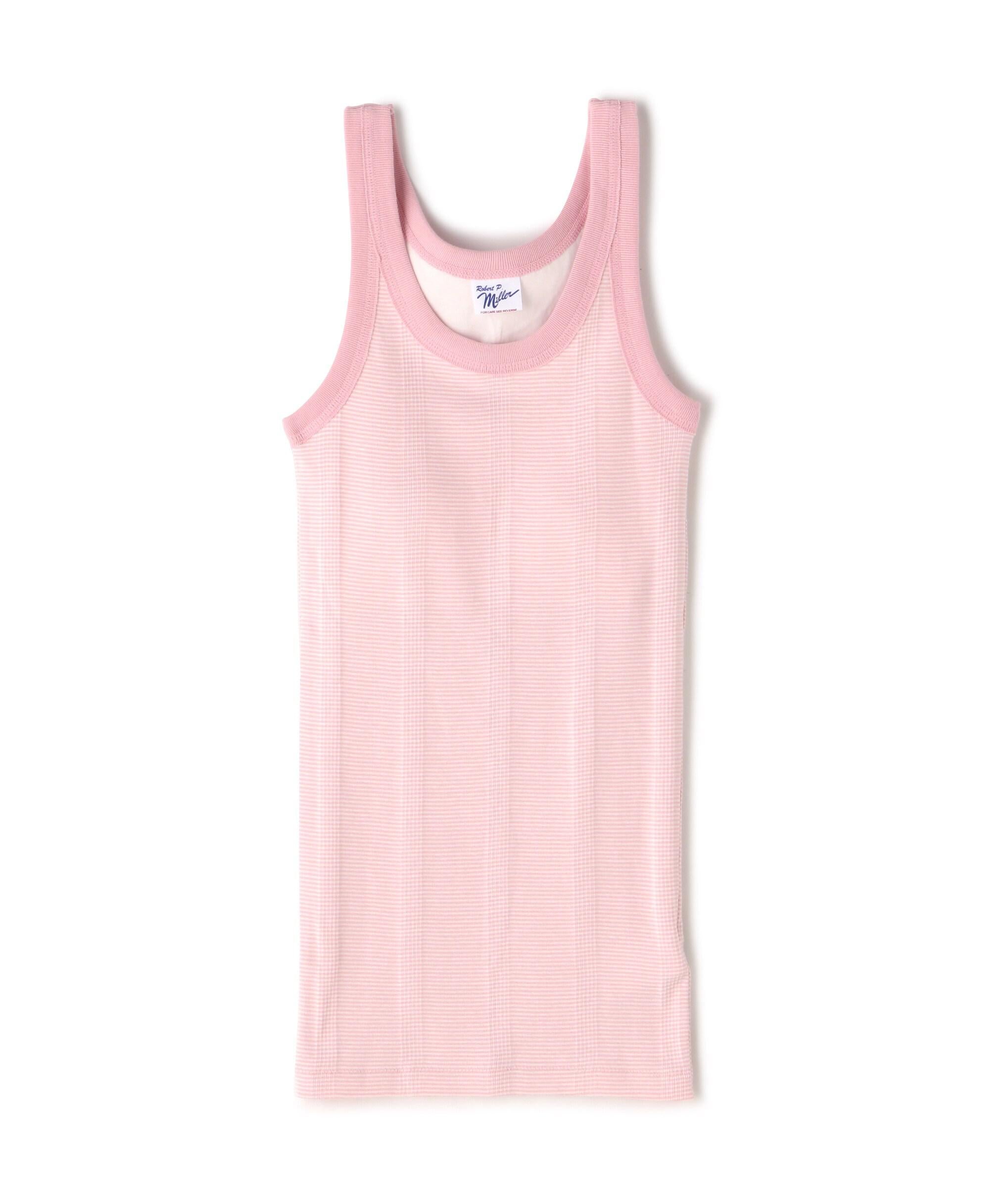 Mille/ミラー　P>IR CUP US TANK TOP　Pリブタンクトップ　カップ付き ピンク