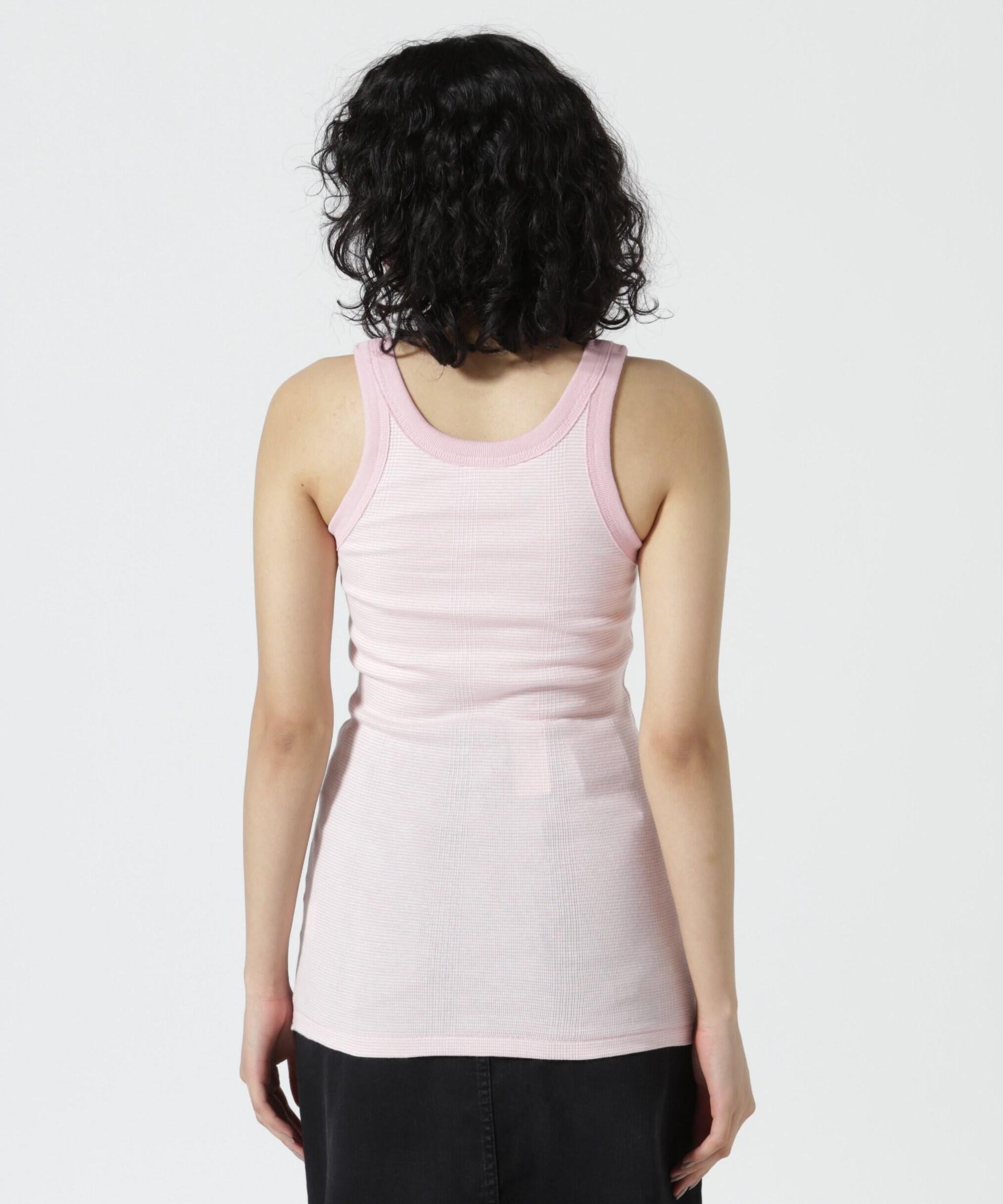 Mille/ミラー　P>IR CUP US TANK TOP　Pリブタンクトップ　カップ付き ピンク