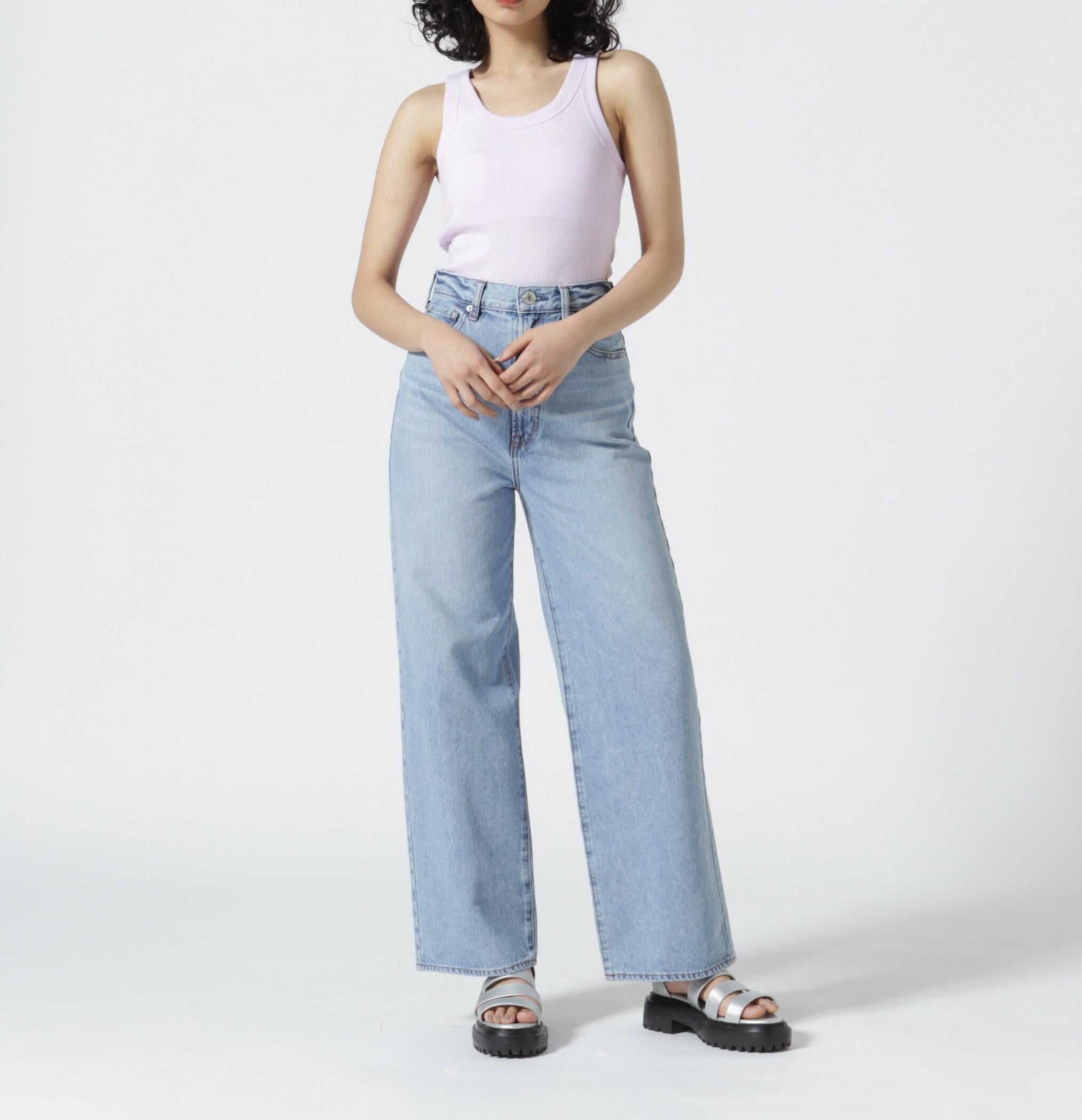 Mille/ミラー　P>IR CUP US TANK TOP　Pリブタンクトップ　カップ付き ラベンダー7