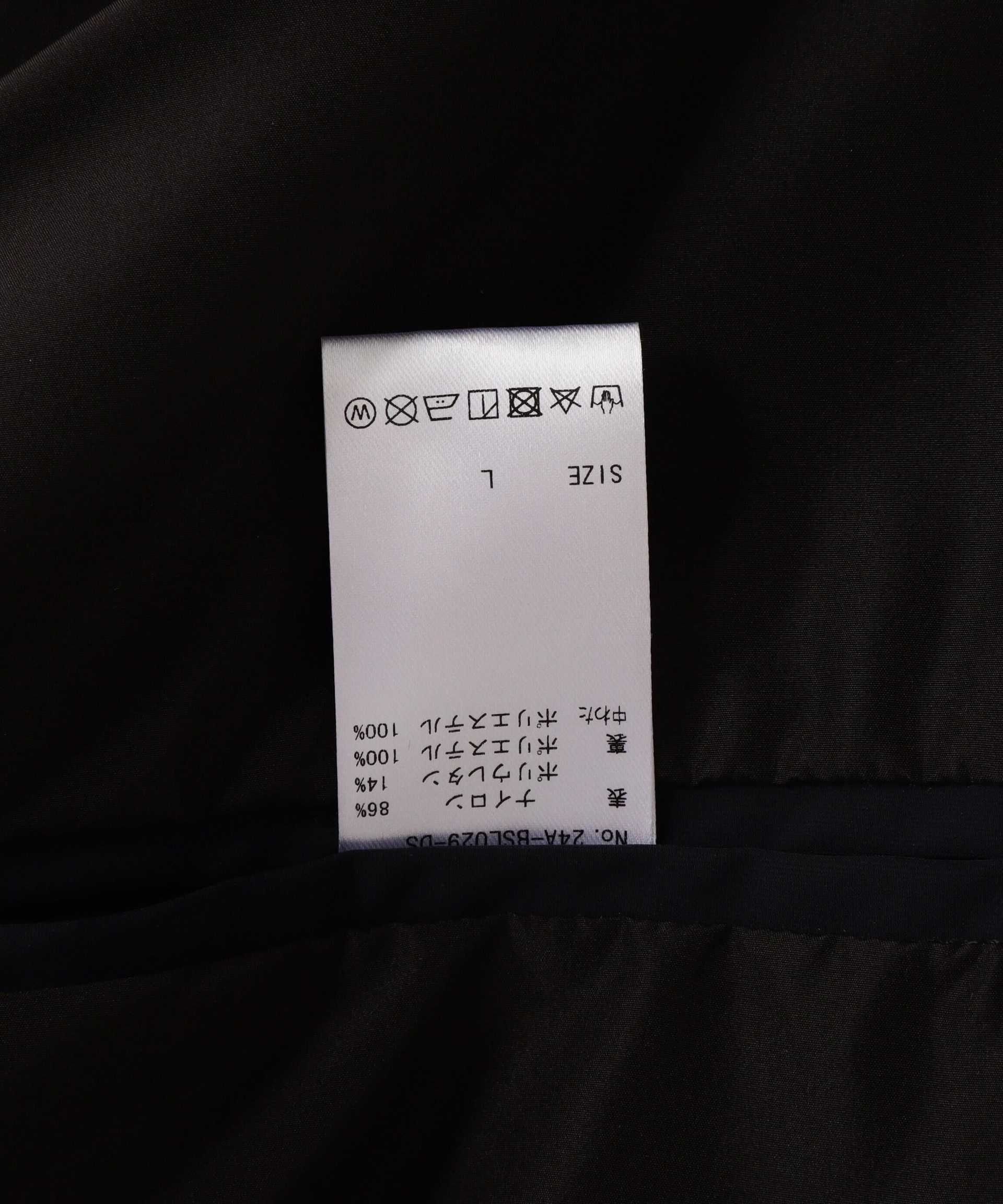 DankeSchon/ダンケシェーン/LAYE>NYLON MOTO JACKET ブラック