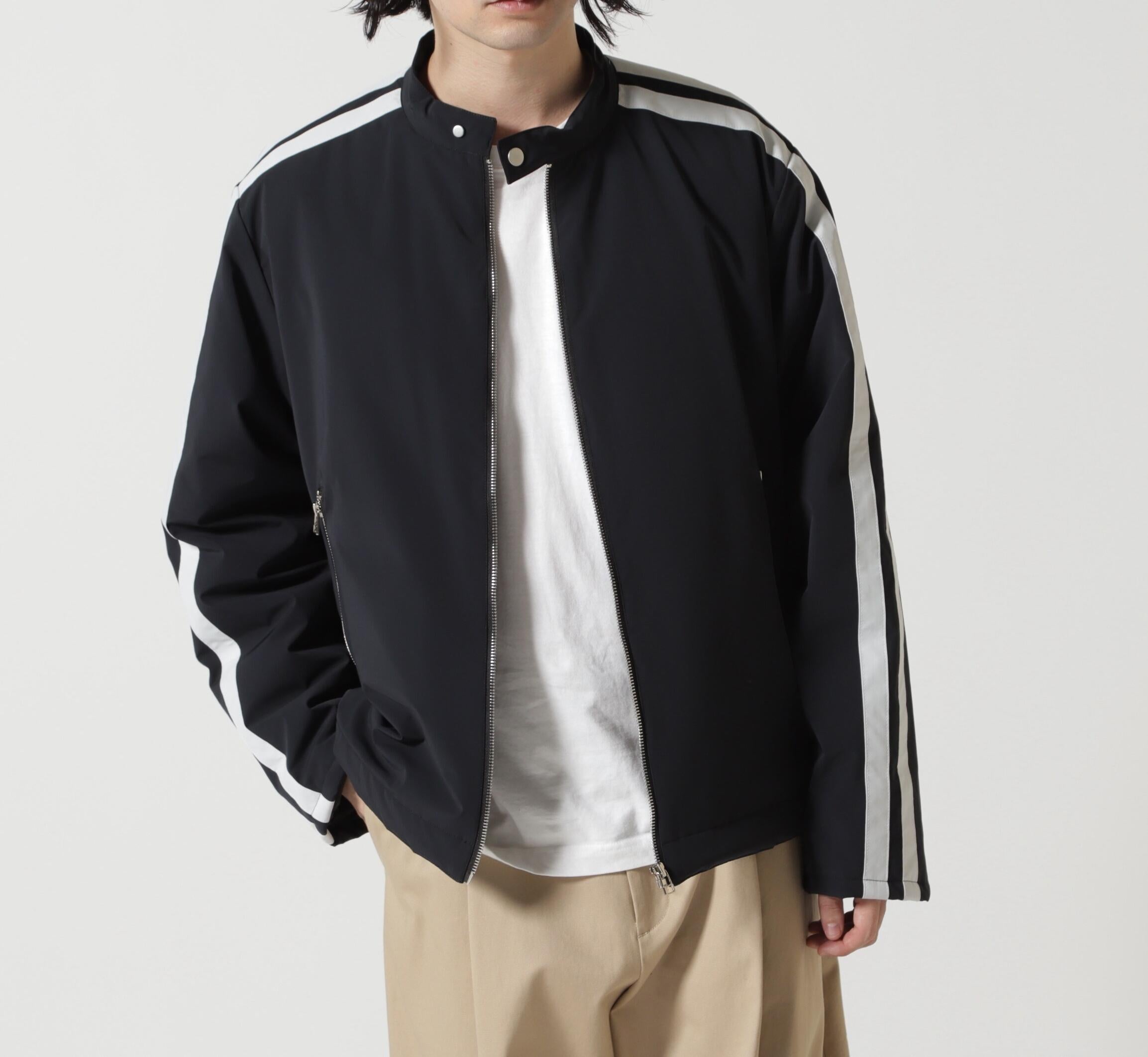 DankeSchon/ダンケシェーン/LAYE>NYLON MOTO JACKET ブラック