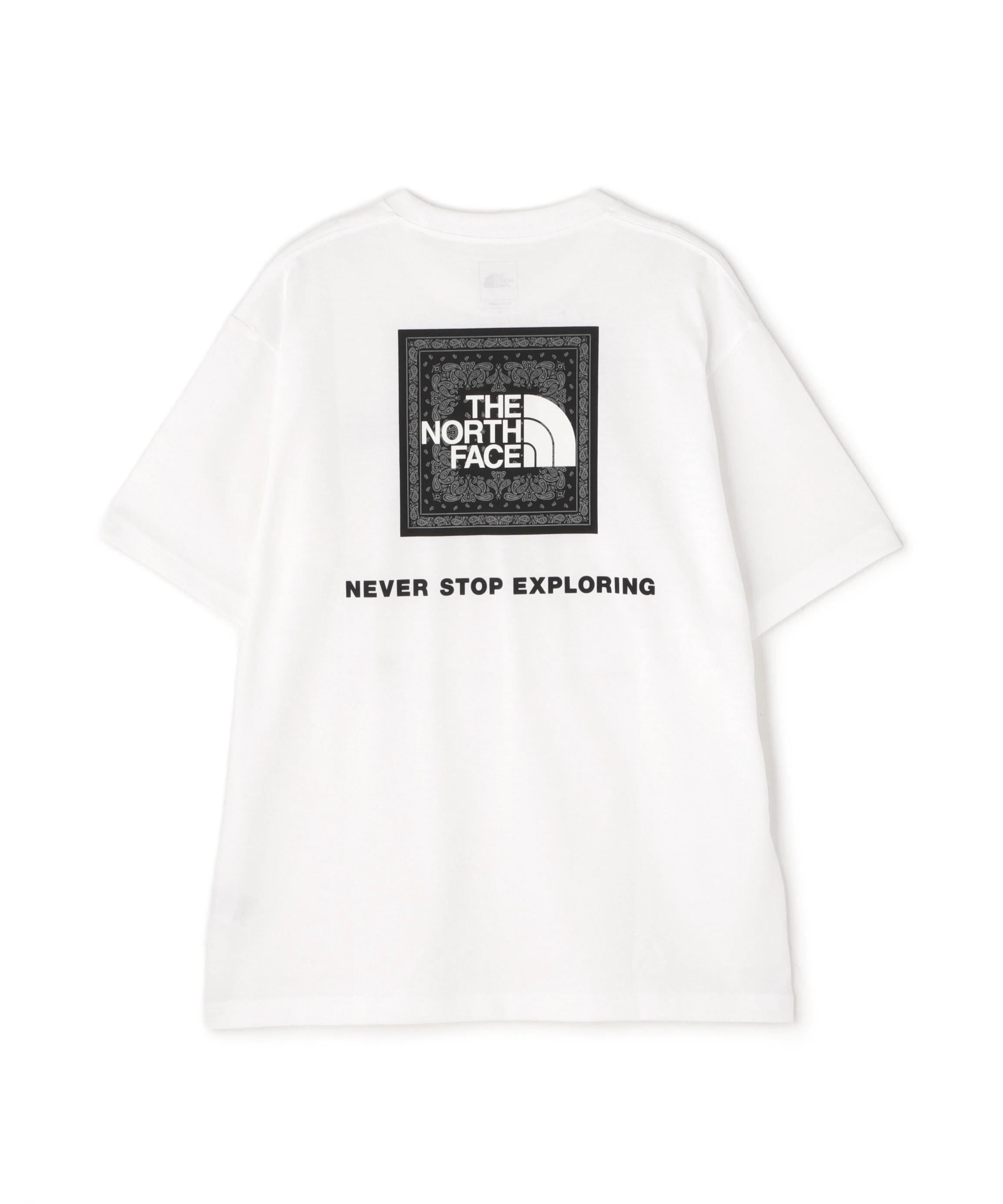THE NO>TH FACE/ザ・ノースフェイス/S/S RANDANA SQUA>E LOGO TEE ホワイト