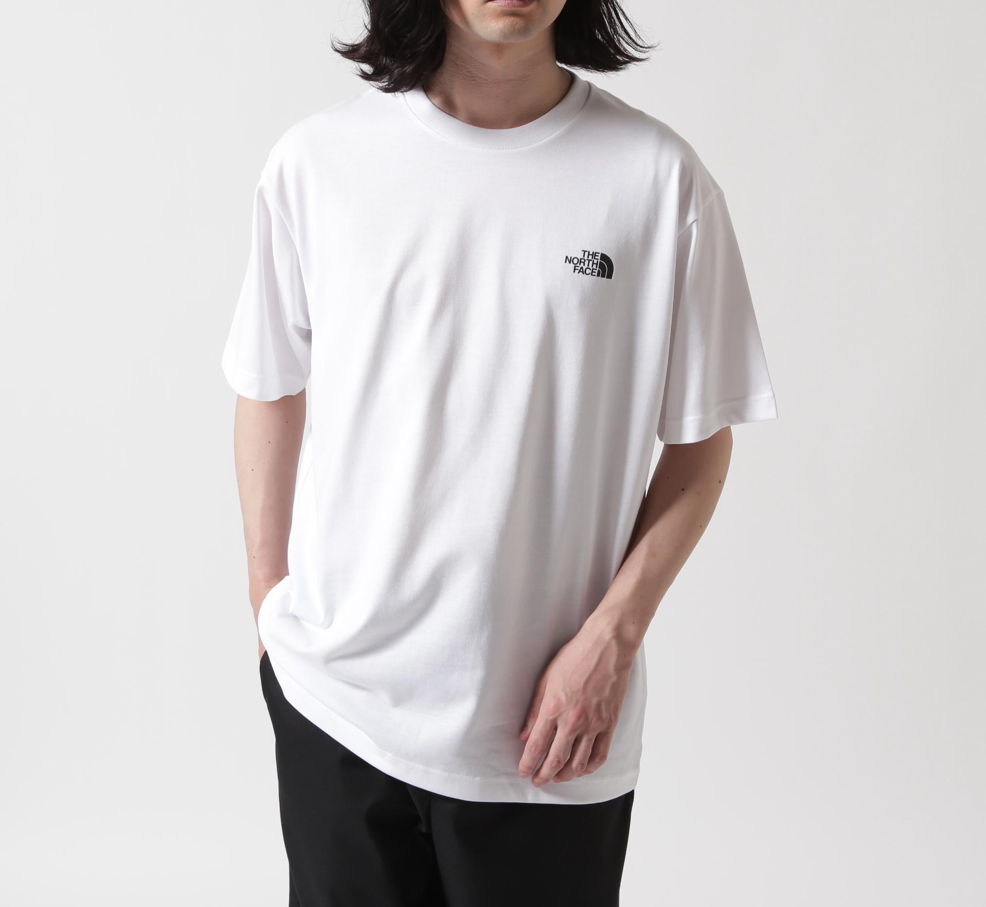 THE NO>TH FACE/ザ・ノースフェイス/S/S RANDANA SQUA>E LOGO TEE ホワイト