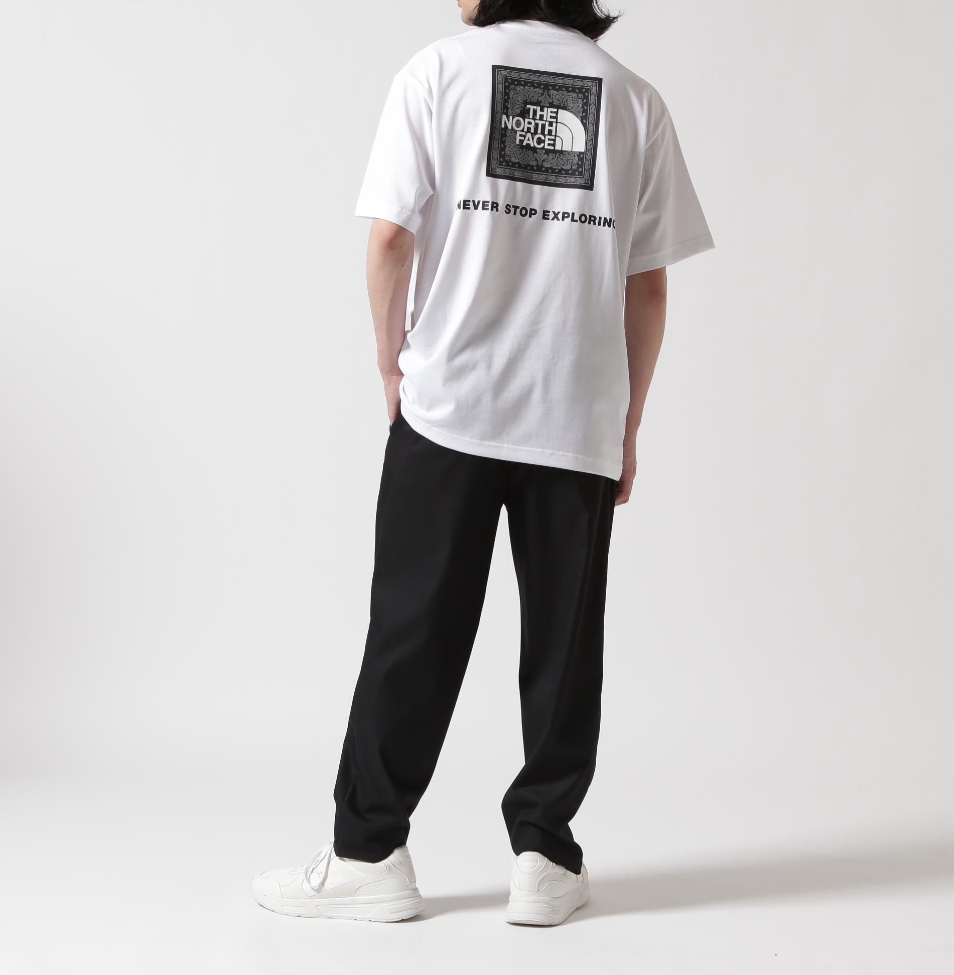 THE NO>TH FACE/ザ・ノースフェイス/S/S RANDANA SQUA>E LOGO TEE ホワイト