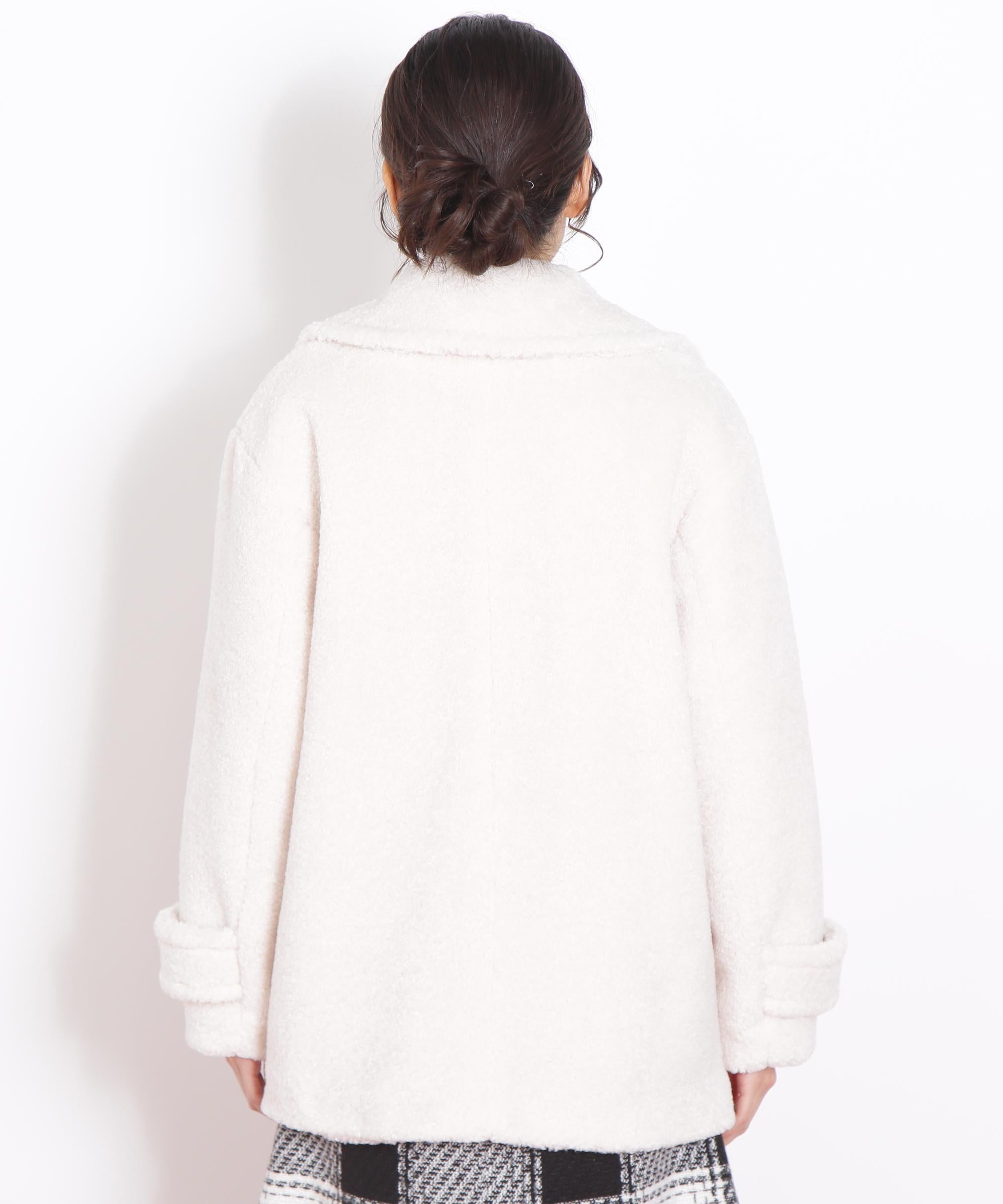 くるくるボアコート エクリュ