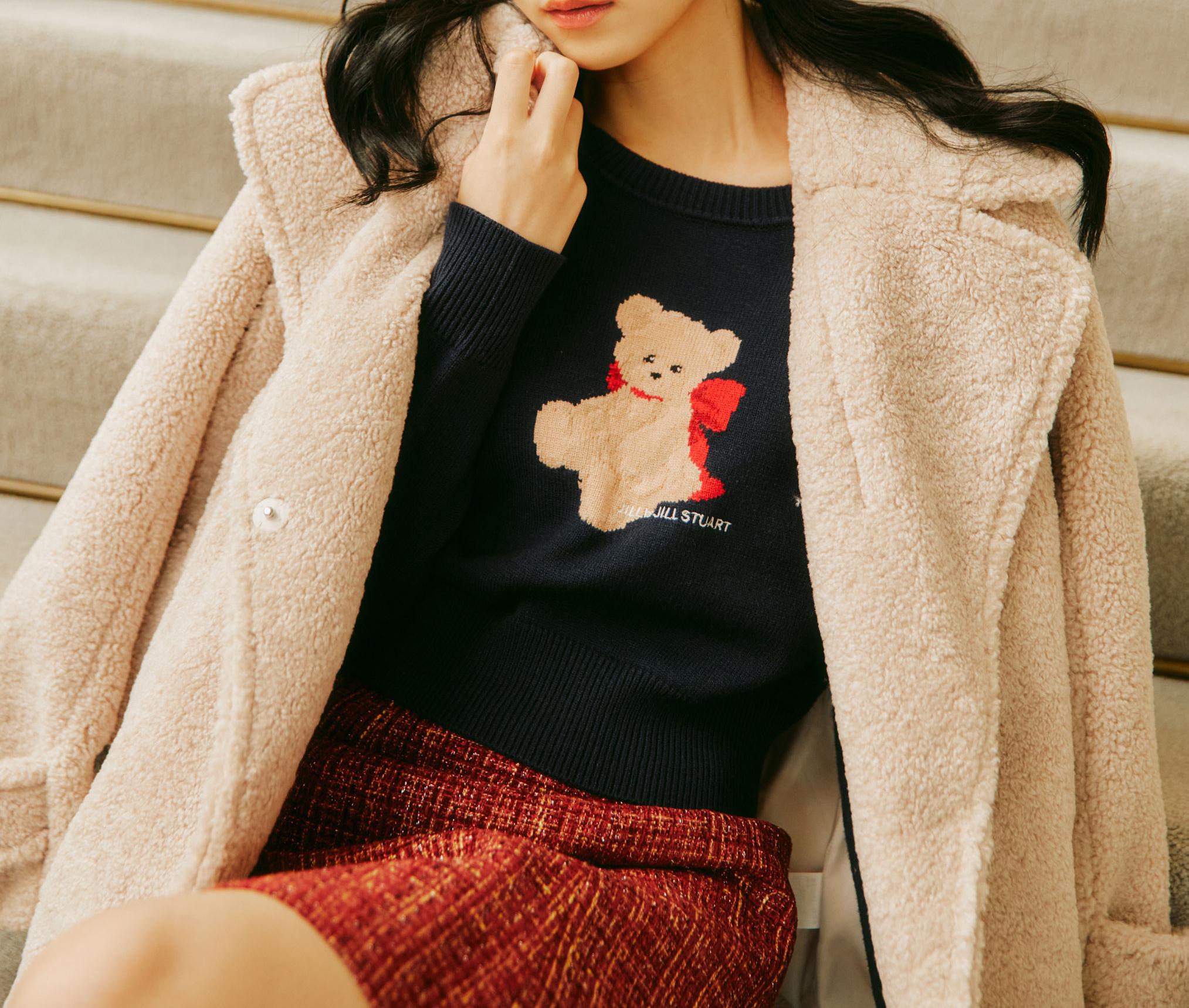 くるくるボアコート ベージュ