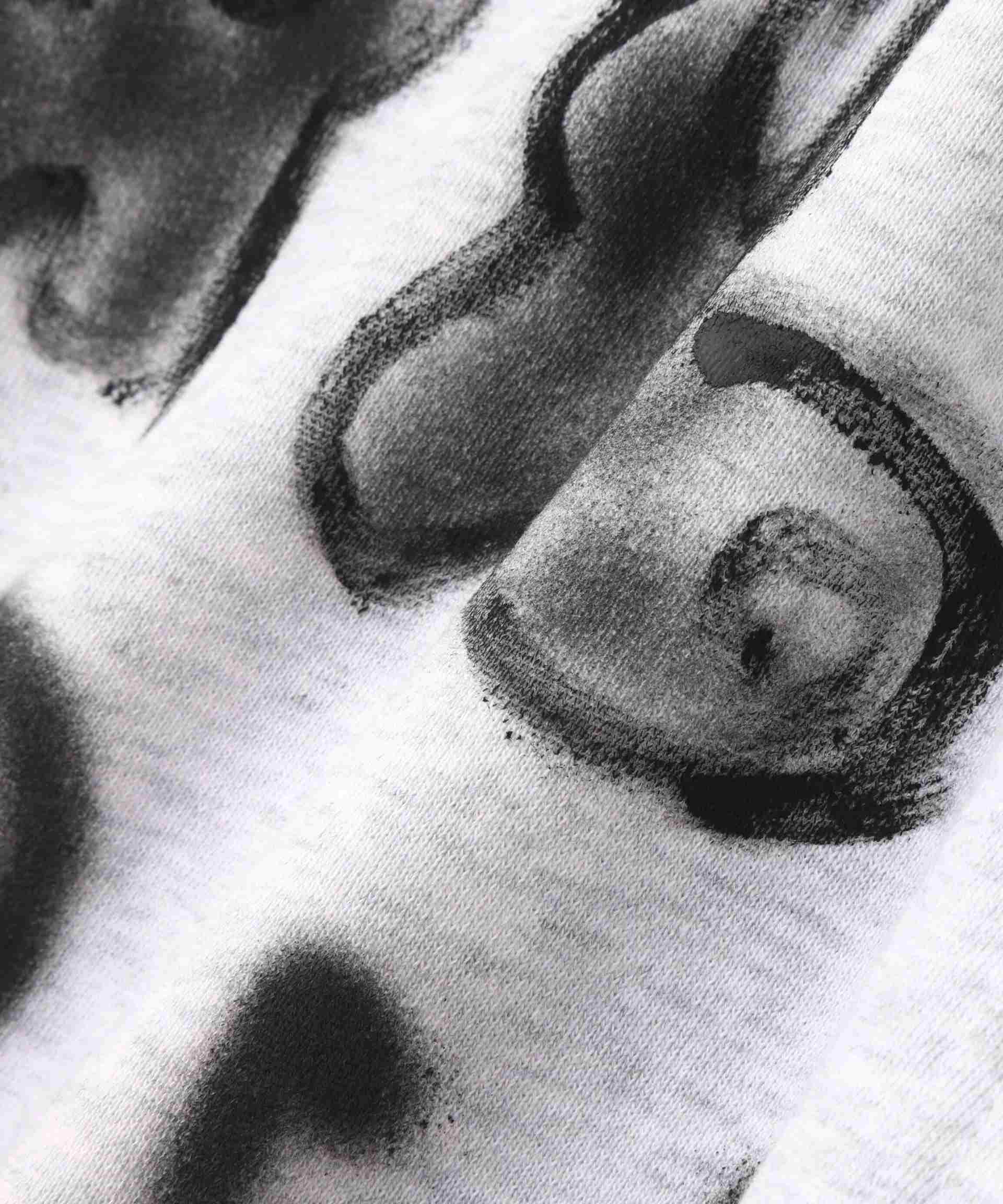 guenika/ゲルニカ/Hand Painted Hoodie - ANONYMOUSE ライトグレー3