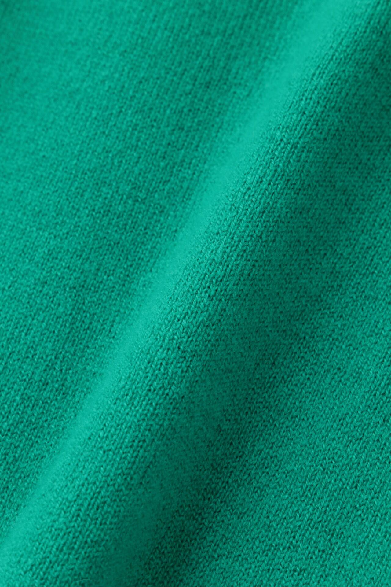 ◆ソフトタッチウールハイネックプルオーバー グリーン