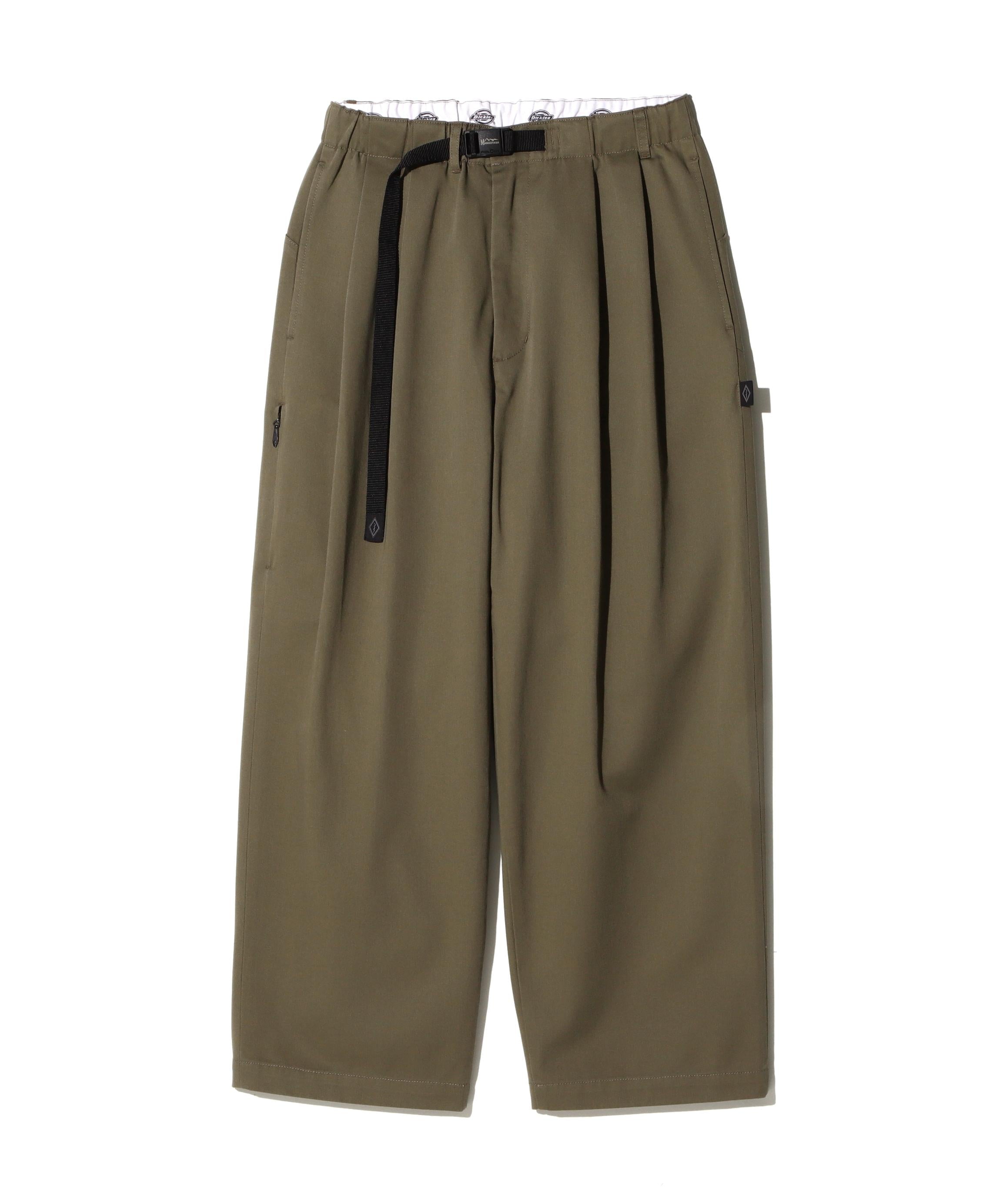 ×DICKIES/ディッキーズ/EXT>A MILE TUCK PANTS カーキ