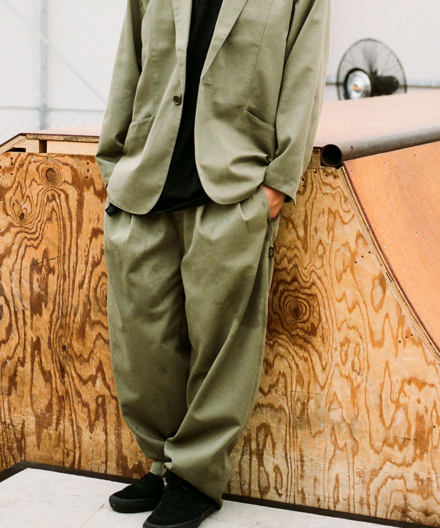 ×DICKIES/ディッキーズ/EXT>A MILE TUCK PANTS カーキ