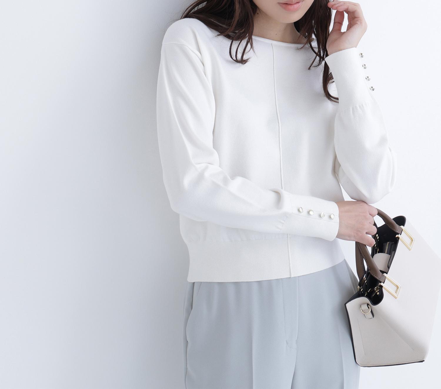 フロントラインドルマンニット オフホワイト1