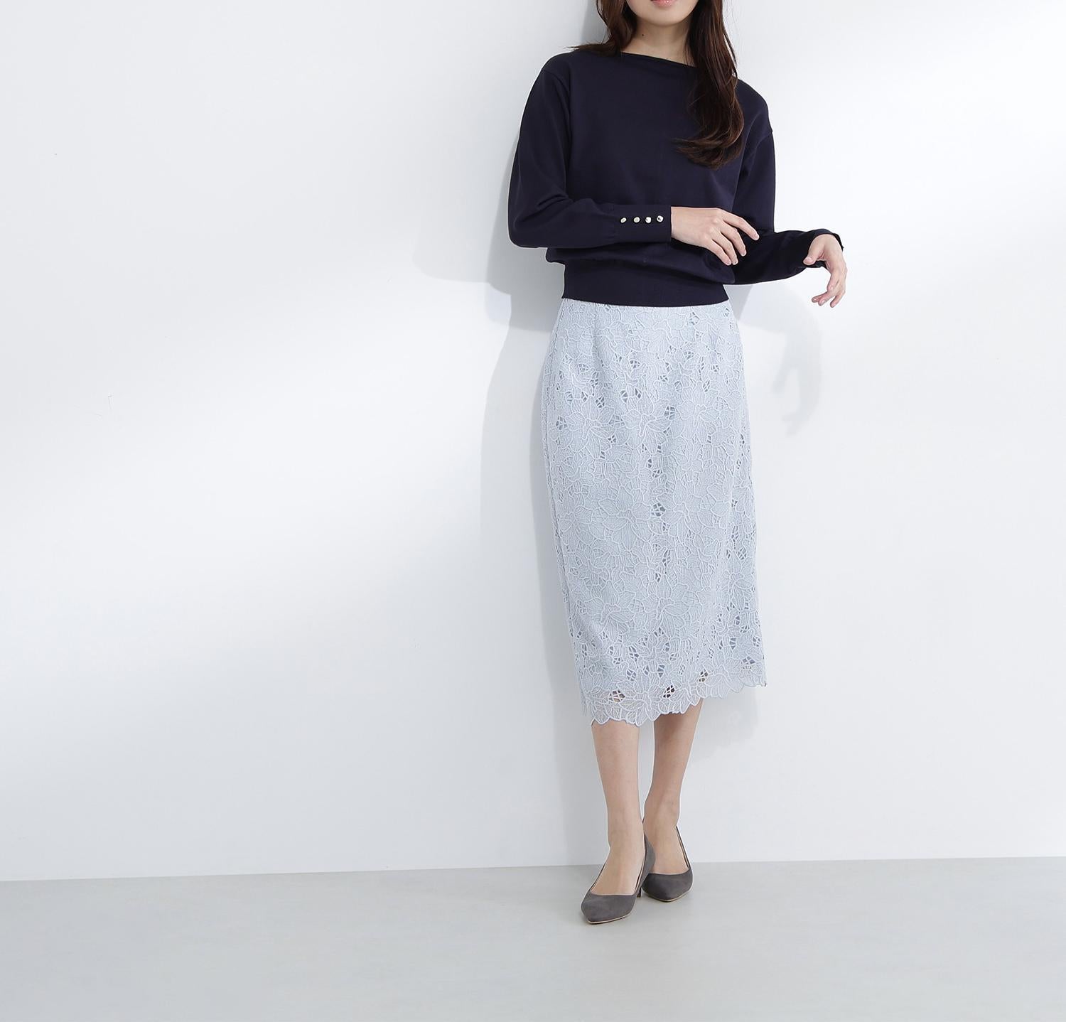 フロントラインドルマンニット ネイビー