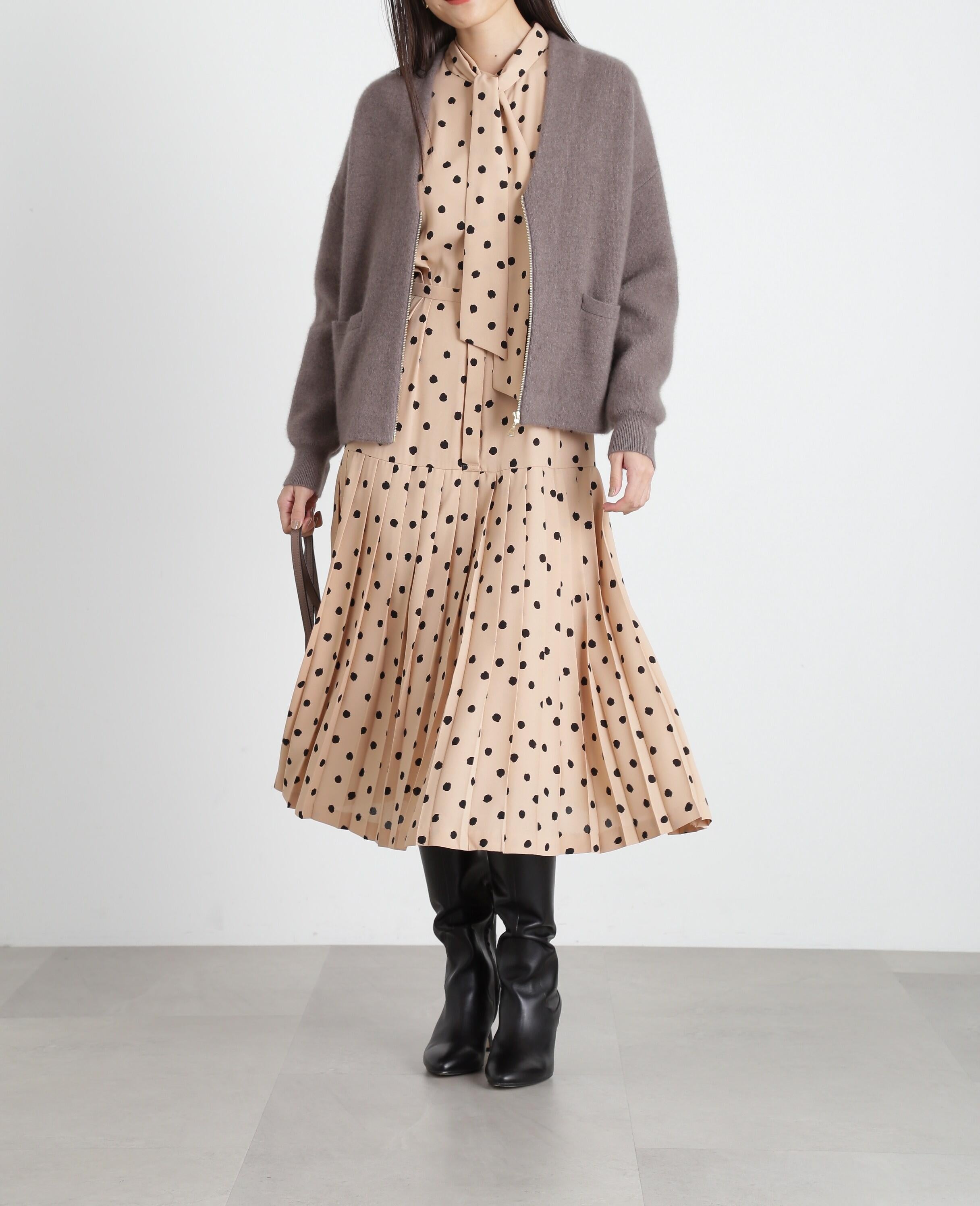 ◆ZIPカーディガン モカ6