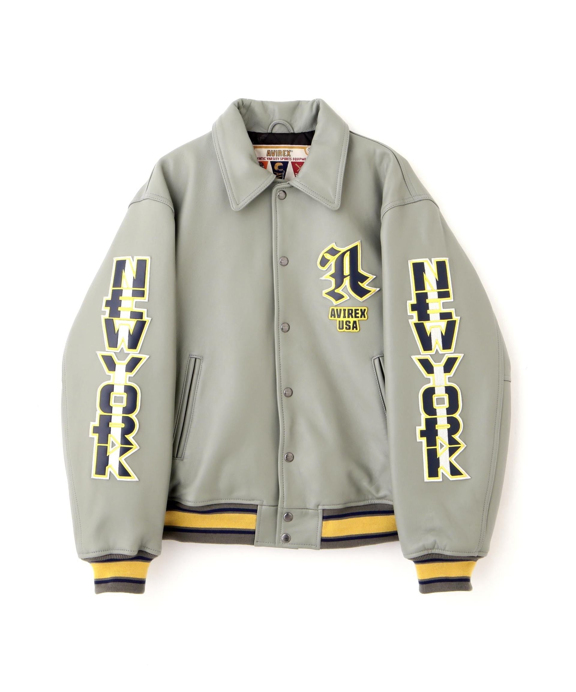 50th Anniversary Graphic Varsity Leather Jacket