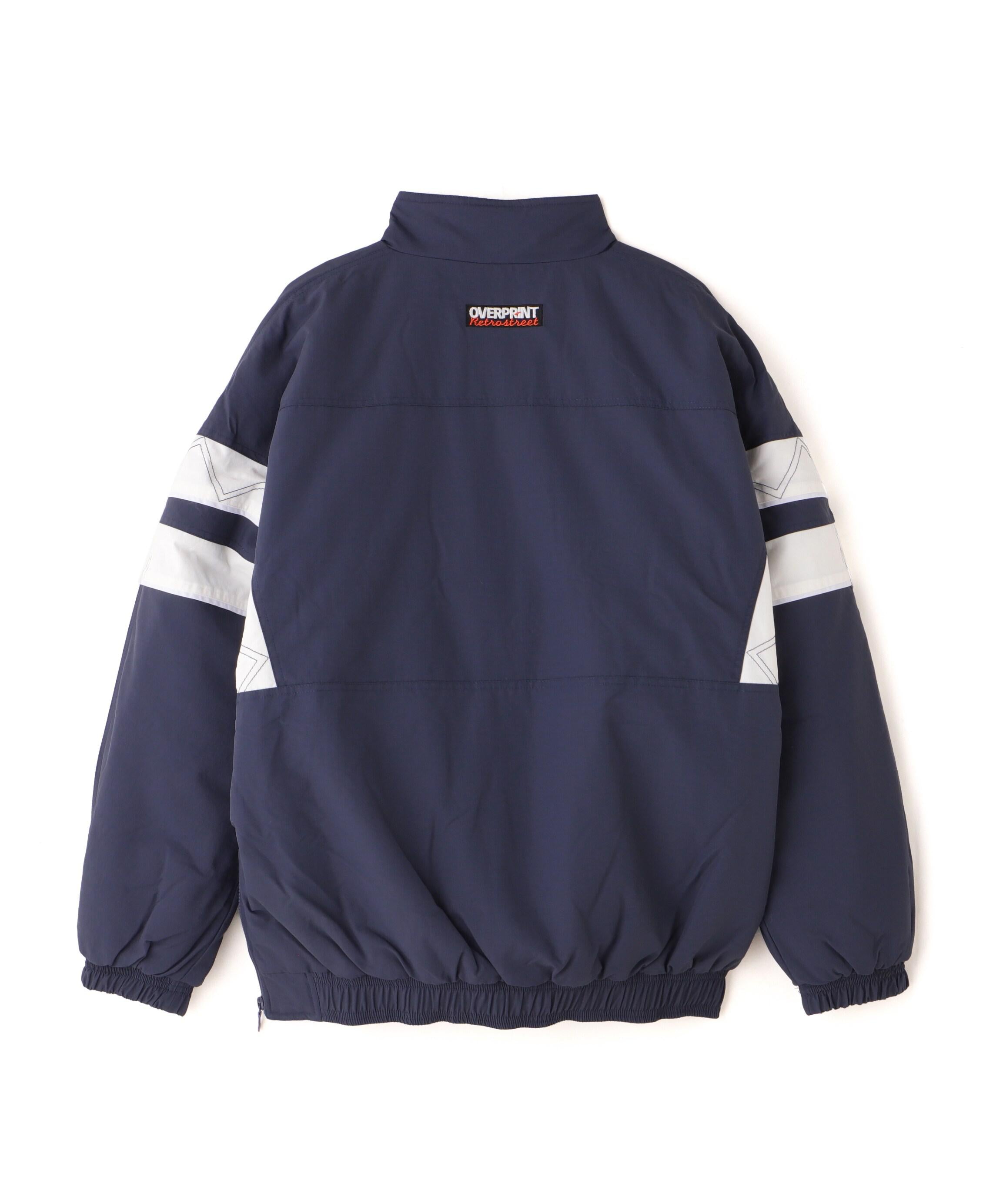 ovepint/オーバープリント/HALF ZIP STADIUM JACKET ネイビー