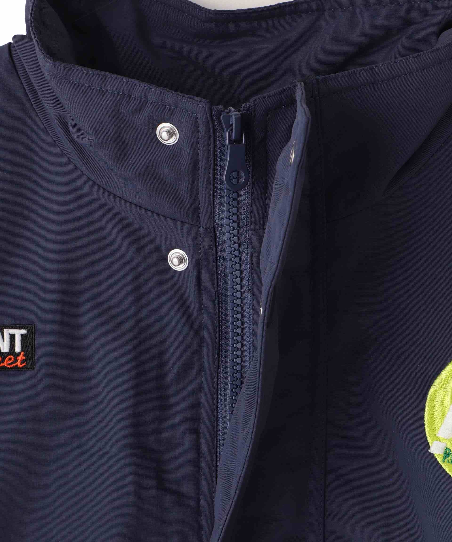 ovepint/オーバープリント/HALF ZIP STADIUM JACKET ネイビー
