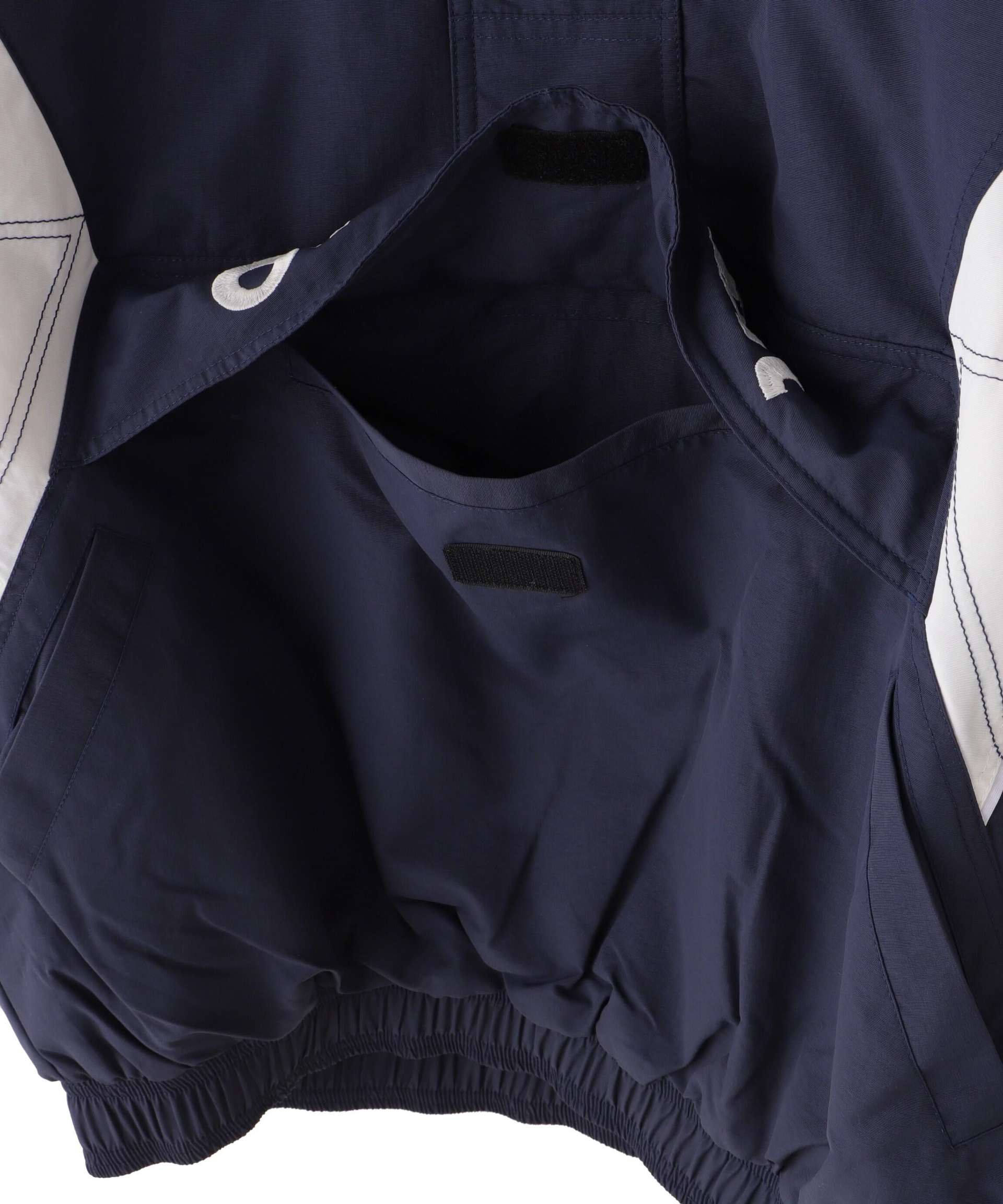 ovepint/オーバープリント/HALF ZIP STADIUM JACKET ネイビー