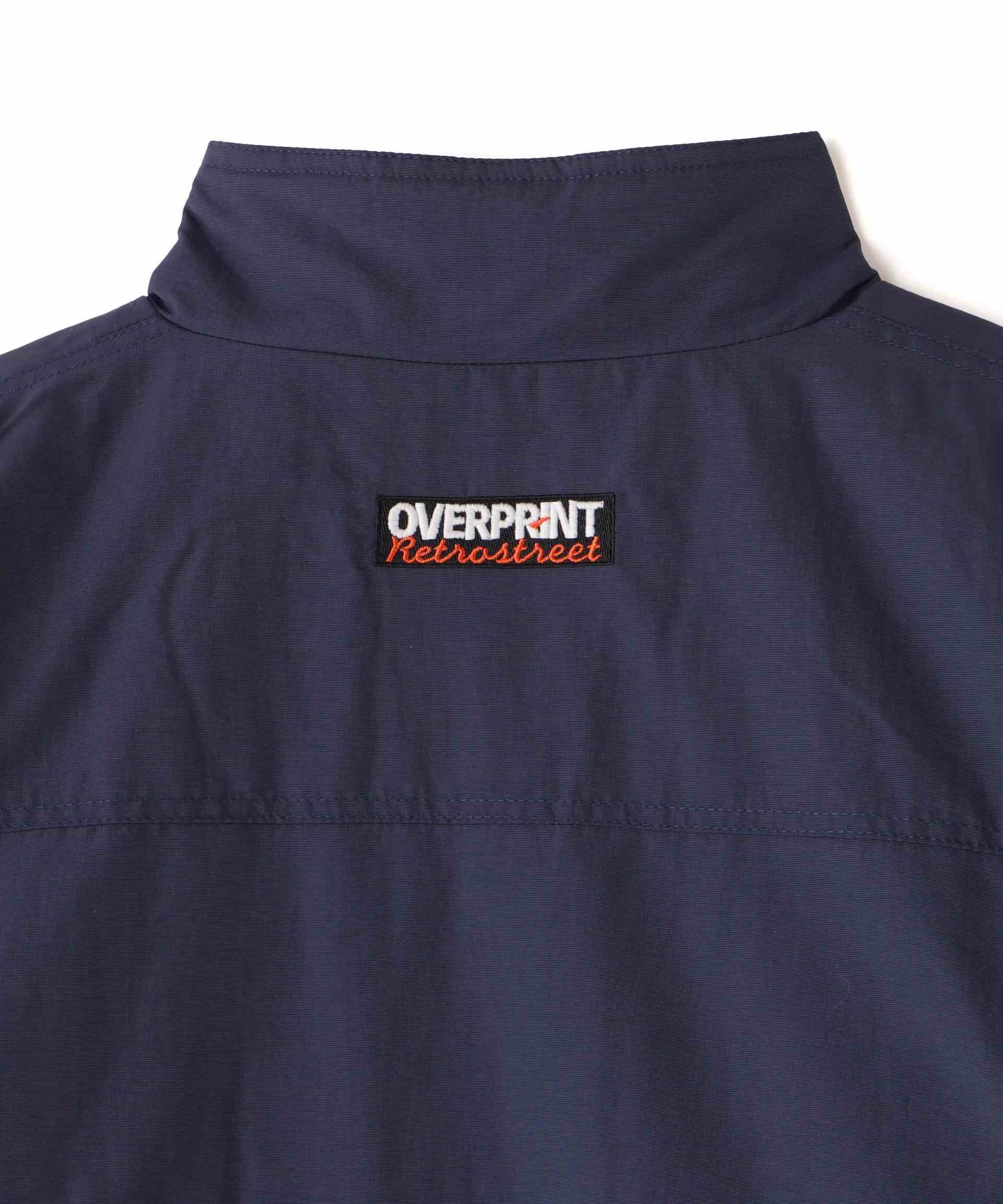 ovepint/オーバープリント/HALF ZIP STADIUM JACKET ネイビー