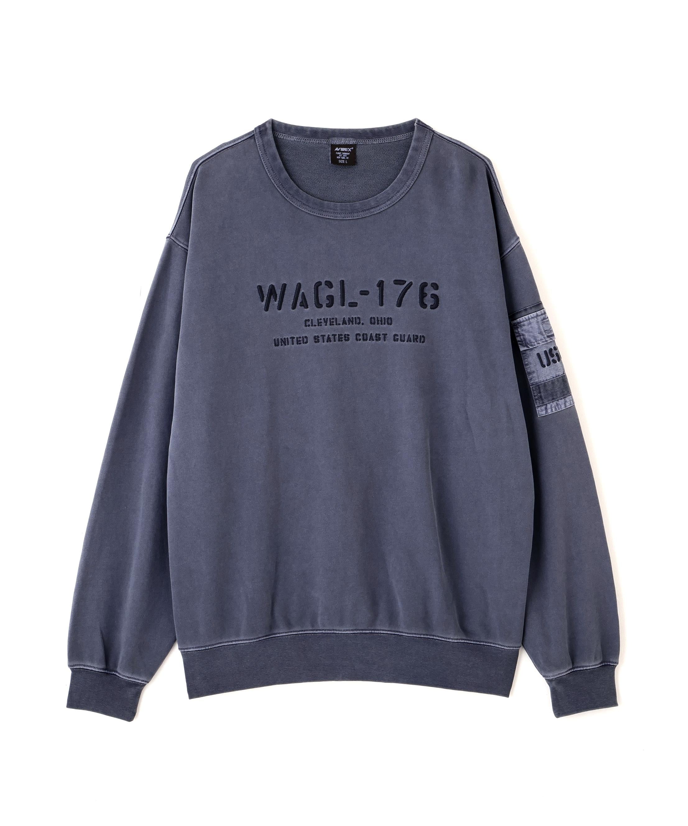 FADED MIL.POCKET CREWNECK SWEAT ブルーグレー5