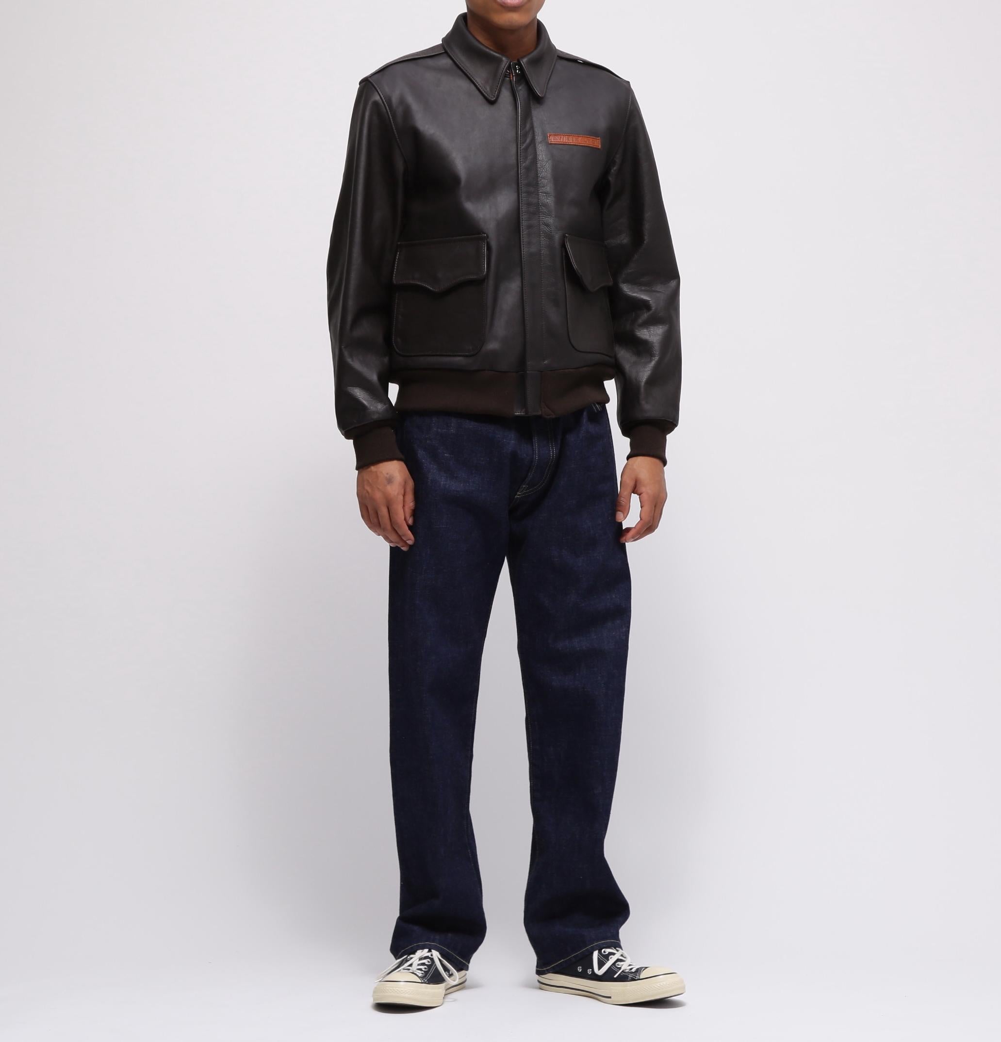 《MADE IN USA》A-2 ダークブラウン3