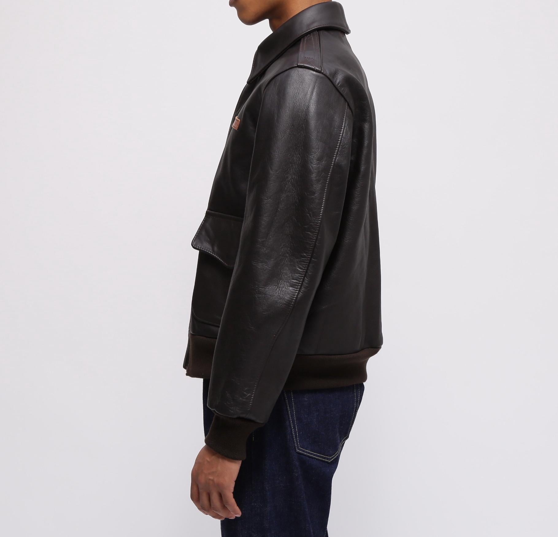 《MADE IN USA》A-2 ダークブラウン3