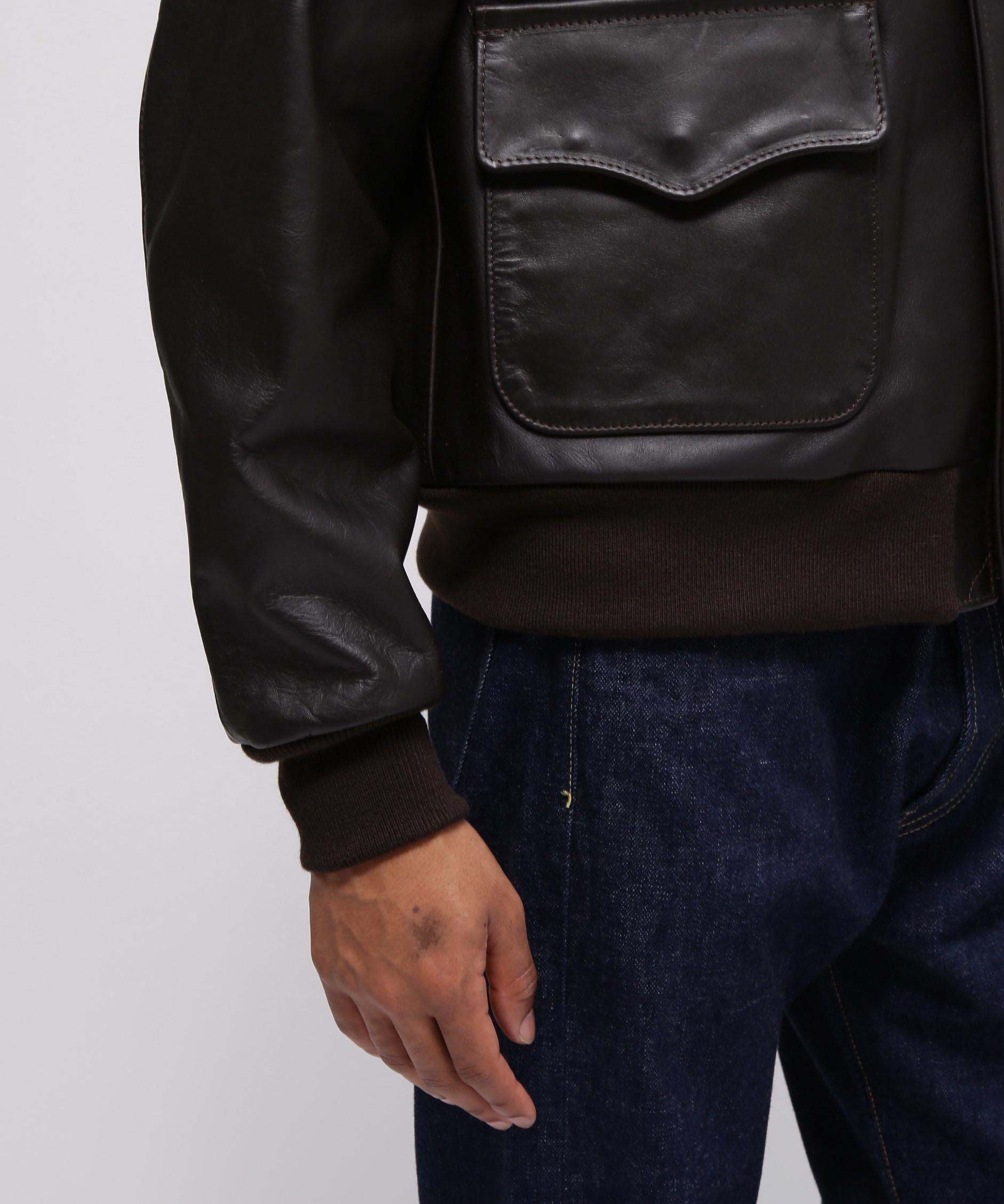 《MADE IN USA》A-2 ダークブラウン3