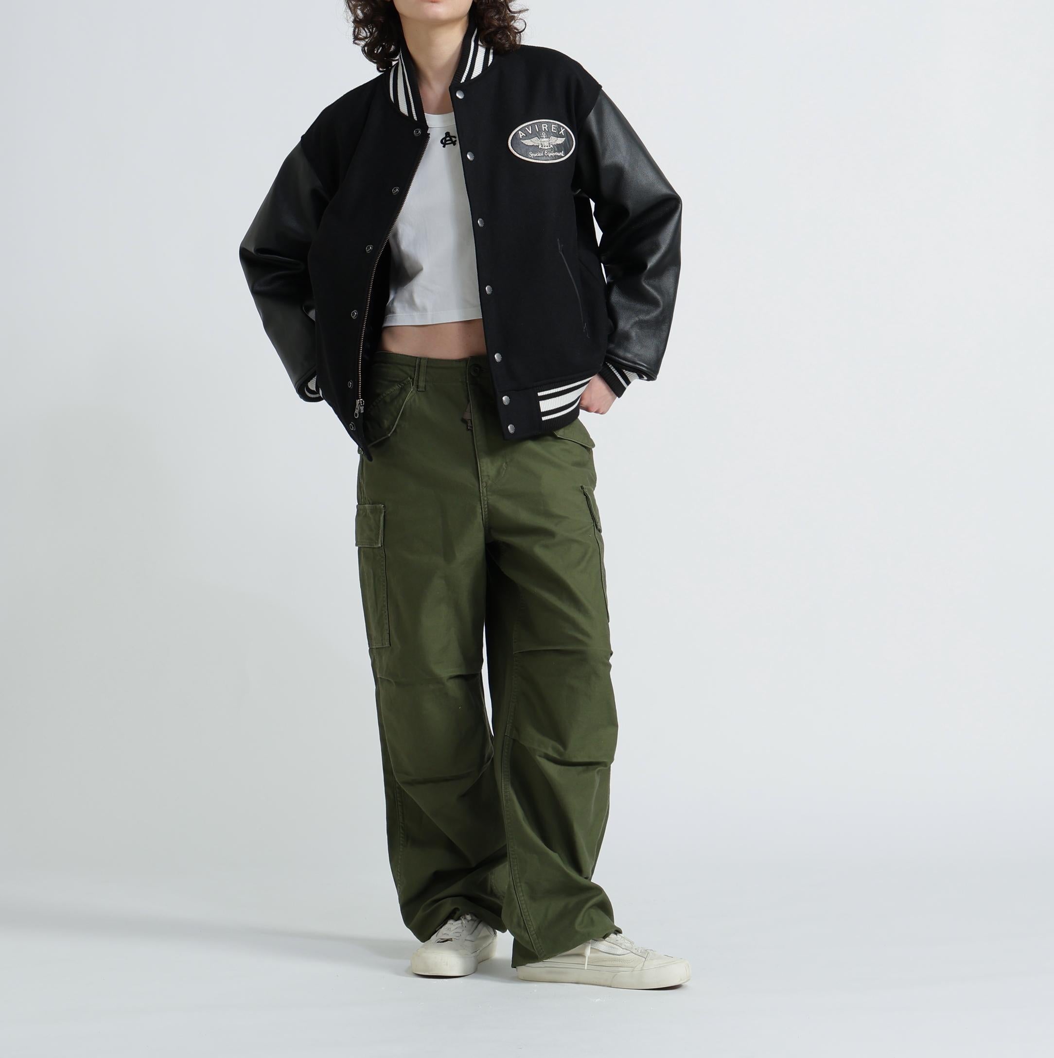 《WOMAN/直営店限定》NYLON/COTTON M-65 FATIGUE PANTS/ナイロンコットン M-65ファティーグパンツ オリーブ