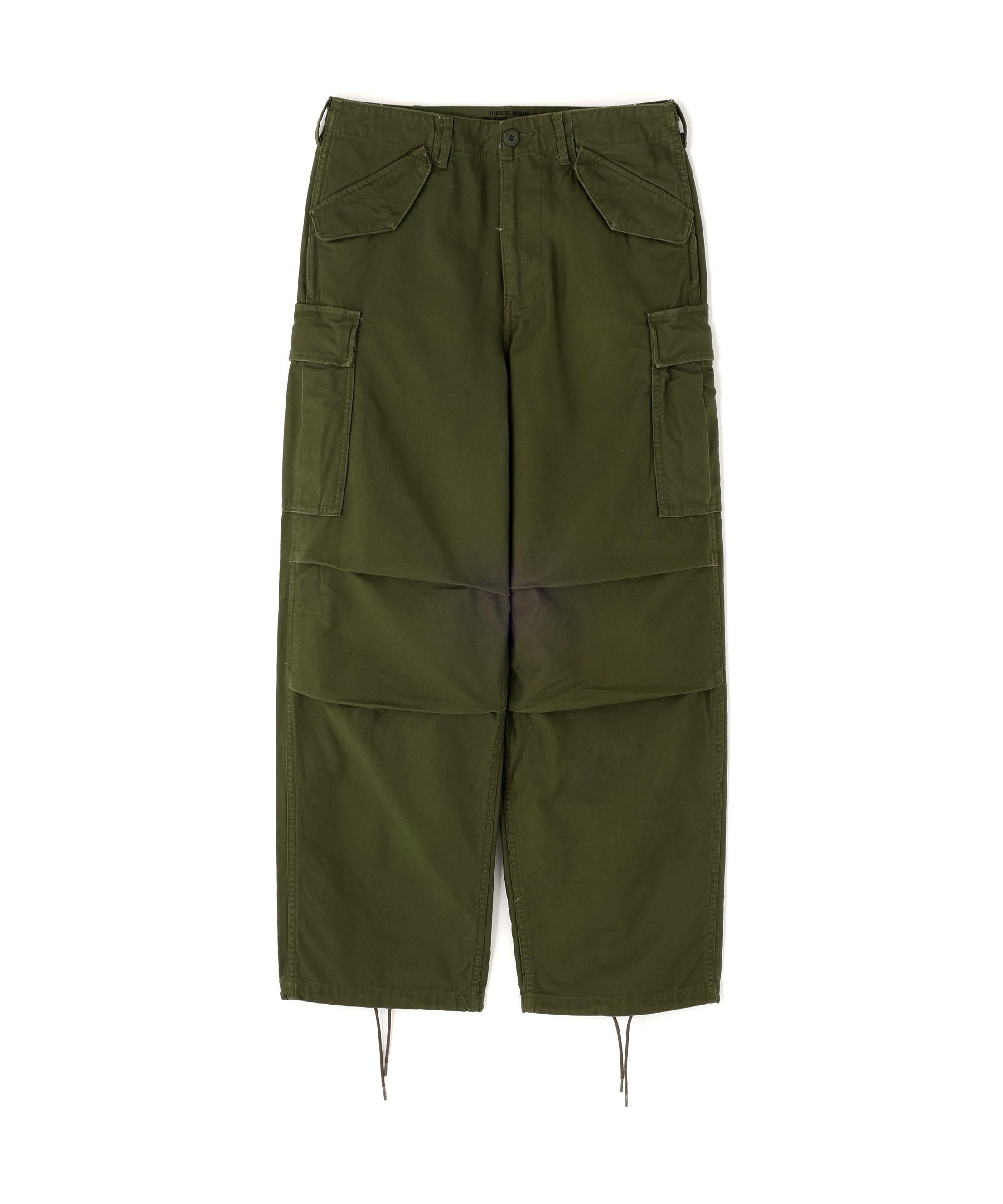 《WOMAN/直営店限定》NYLON/COTTON M-65 FATIGUE PANTS/ナイロンコットン M-65ファティーグパンツ オリーブ