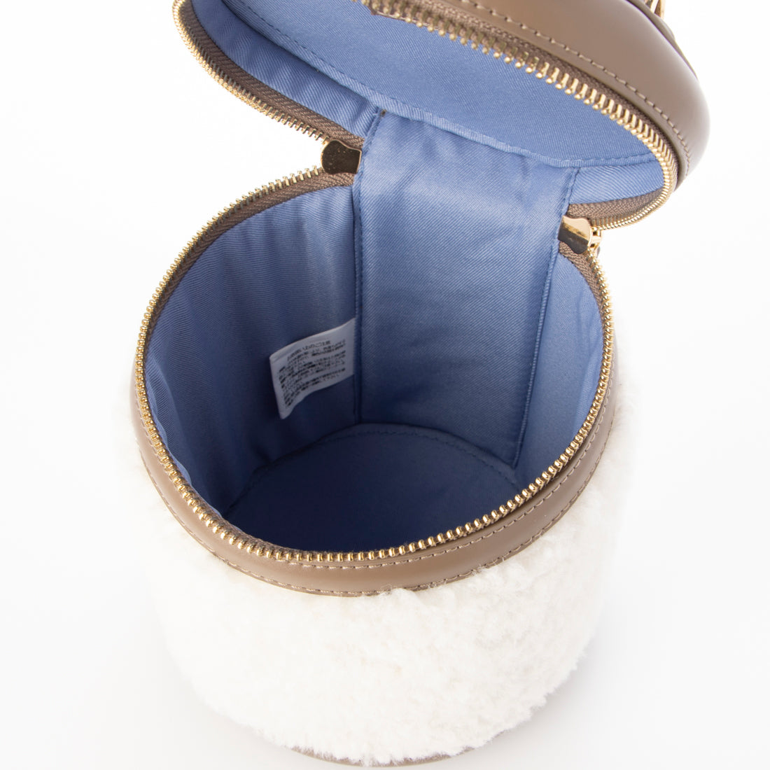 Twelve Agenda 12Twelve Agenda Eco-Fur 2way Circle Vanity Bag