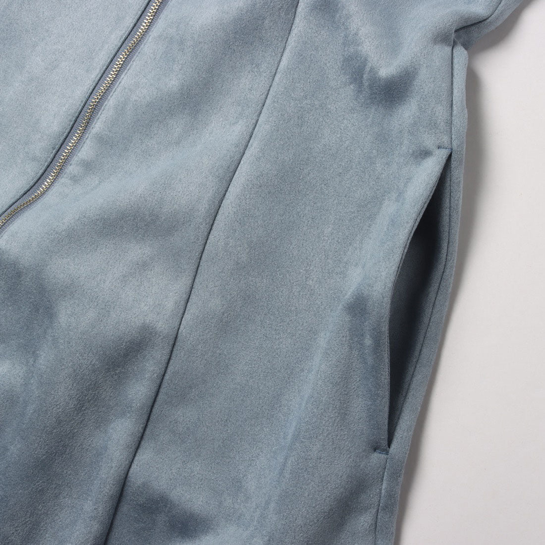 トゥエルブアジェンダ 12Twelve Agenda フェイクスエード前ZIPフレアジャンスカ （ブラウン） ブラウン