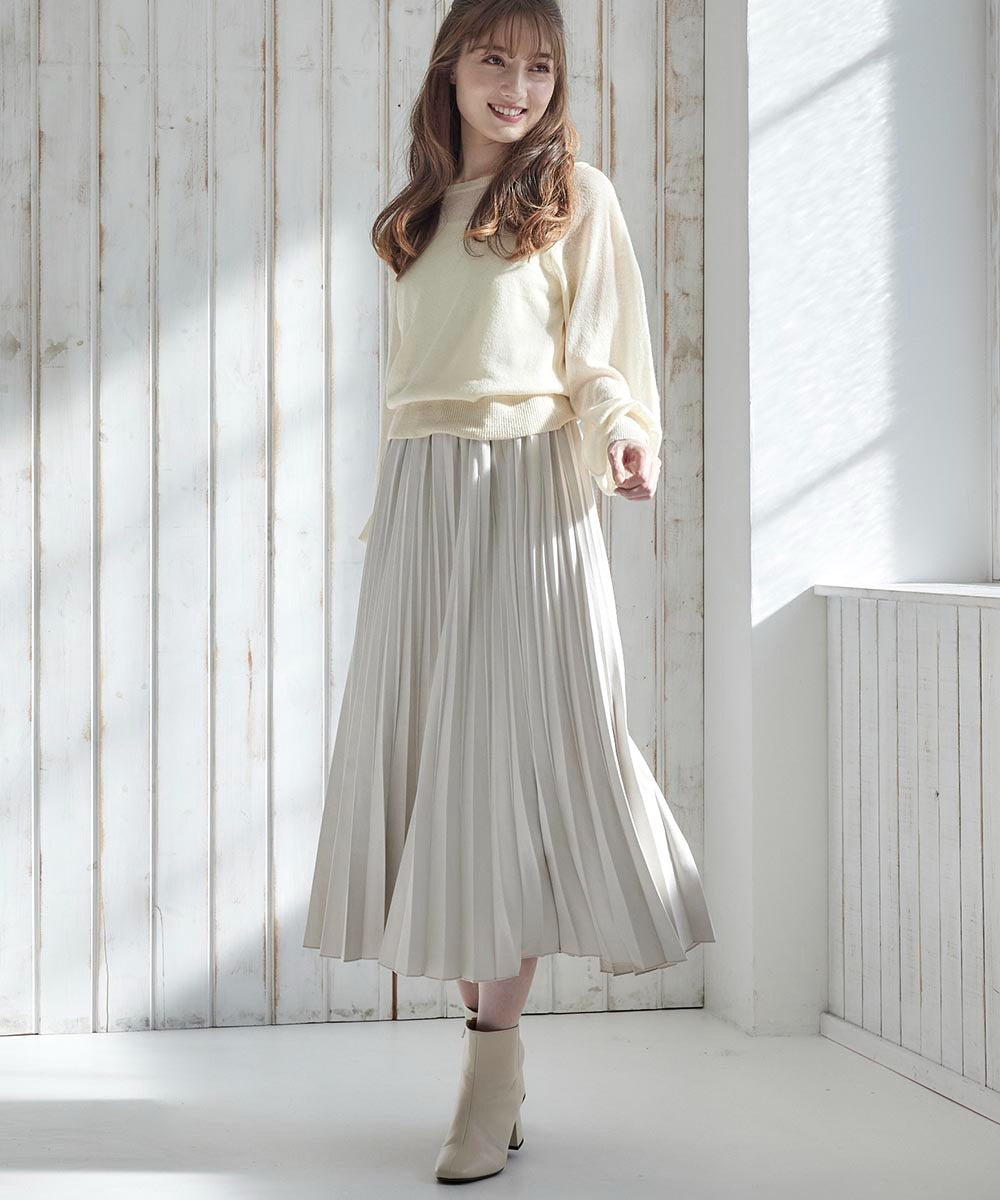 トゥエルブアジェンダ 12Twelve Agenda クルーネックシアーニットプルオーバー