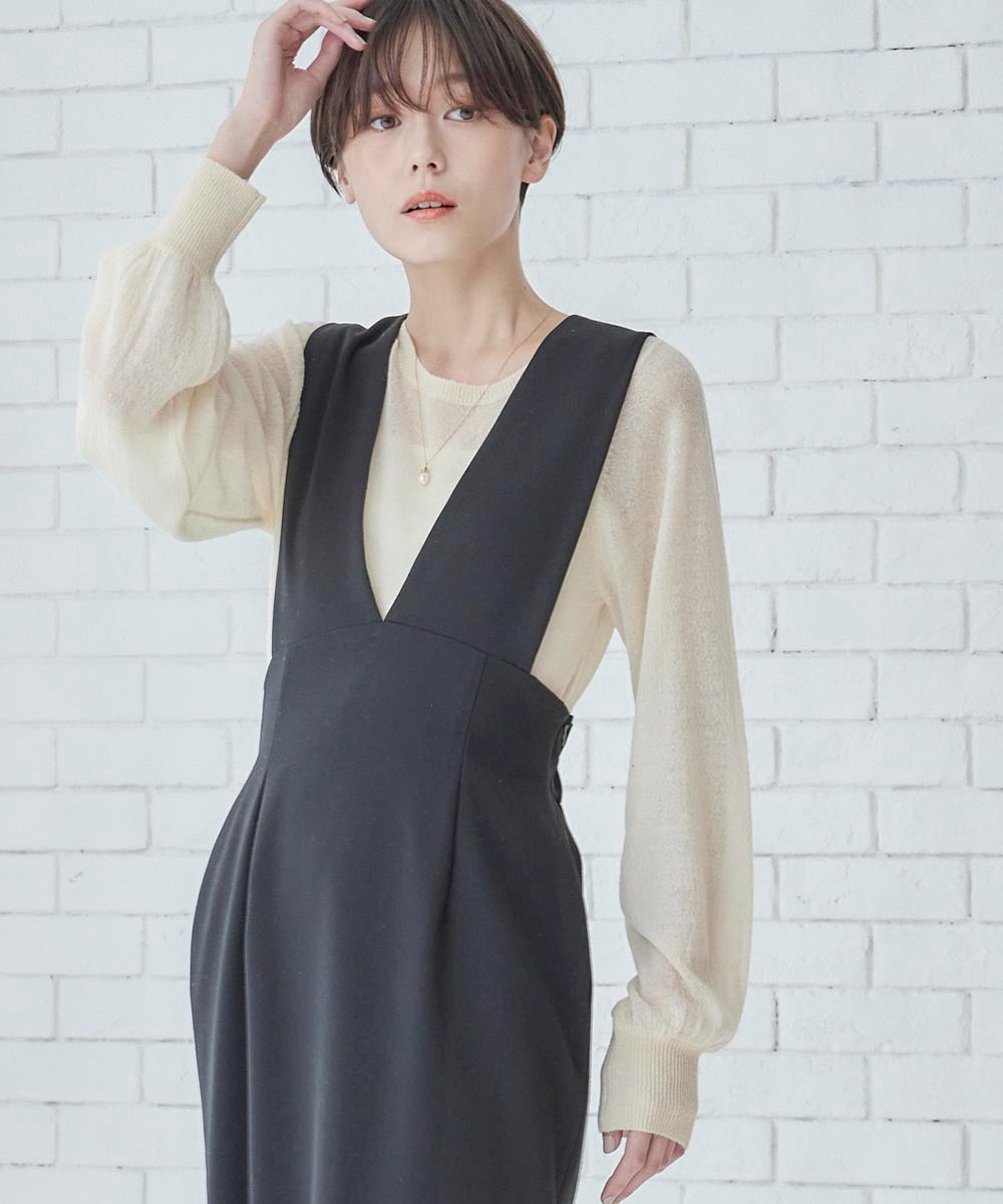 トゥエルブアジェンダ 12Twelve Agenda クルーネックシアーニットプルオーバー