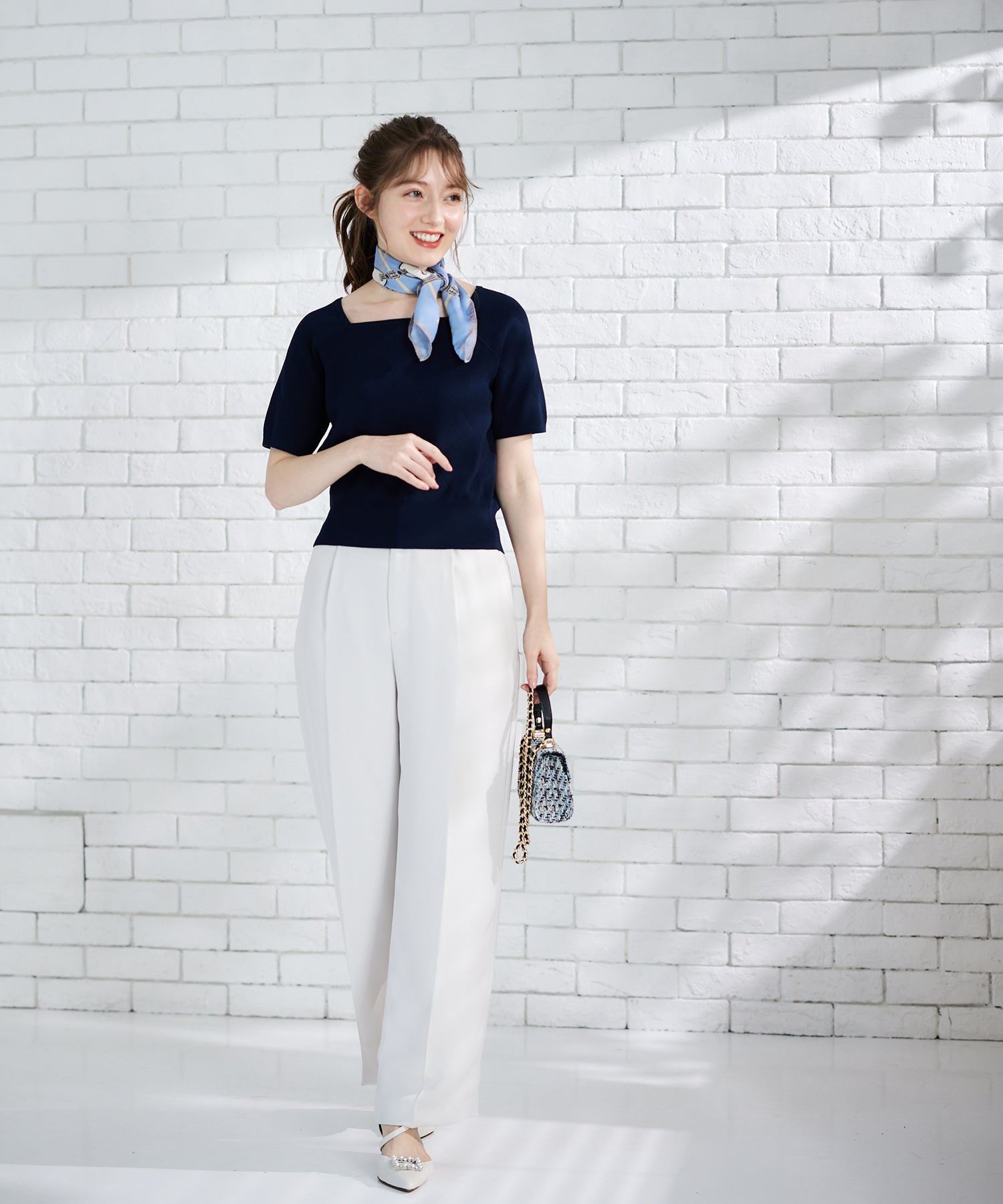 トゥエルブアジェンダ 12Twelve Agenda タックワイドパンツ