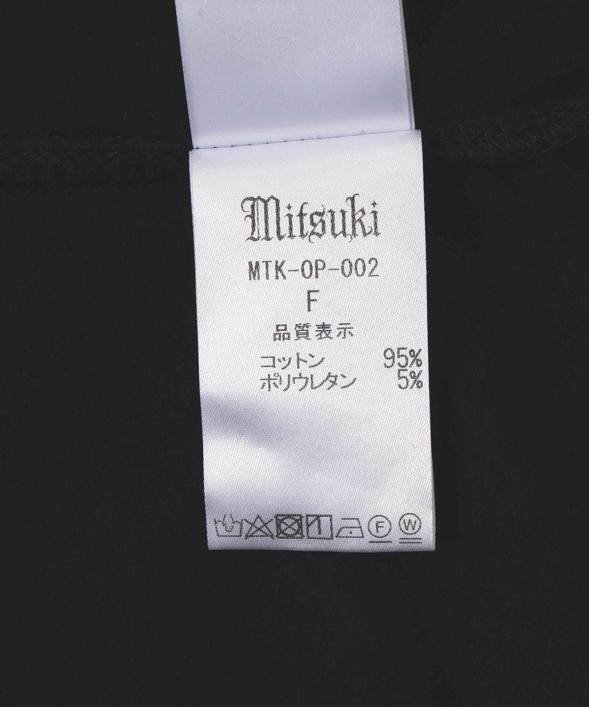 MITSUKI/ミツキ/BUST POINT FIT DRESS ブラック