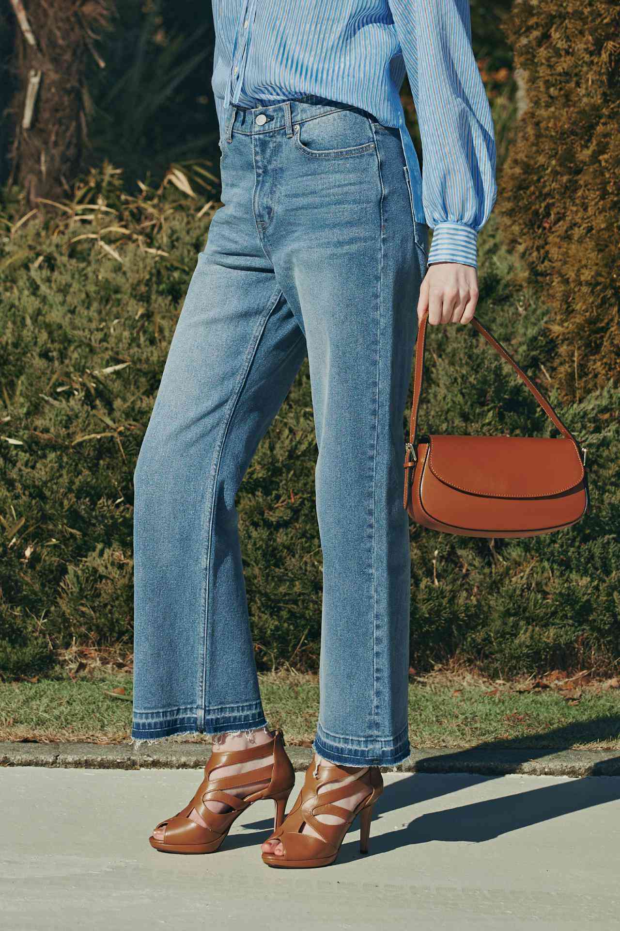 セミワイドデニムパンツ インディゴ