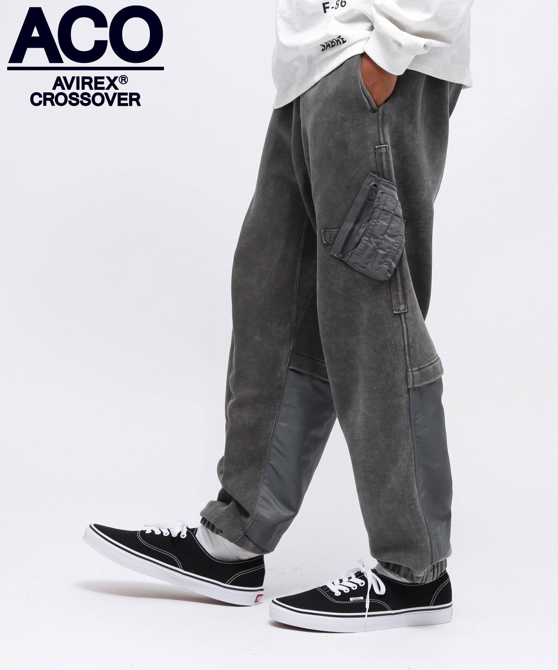 《C>OSSOVE>》CUSTOM SWEAT PANTS / カスタム スウェットパンツ / AVI>EX / アヴィレックス セージ1