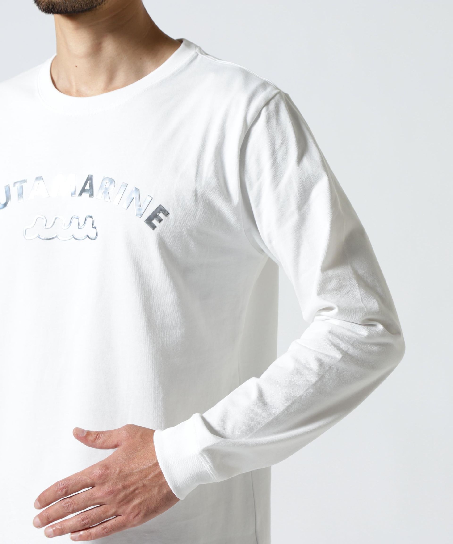 muta MA>INE/ムータ マリン/別注Metal MA>INE LS TEE ホワイト
