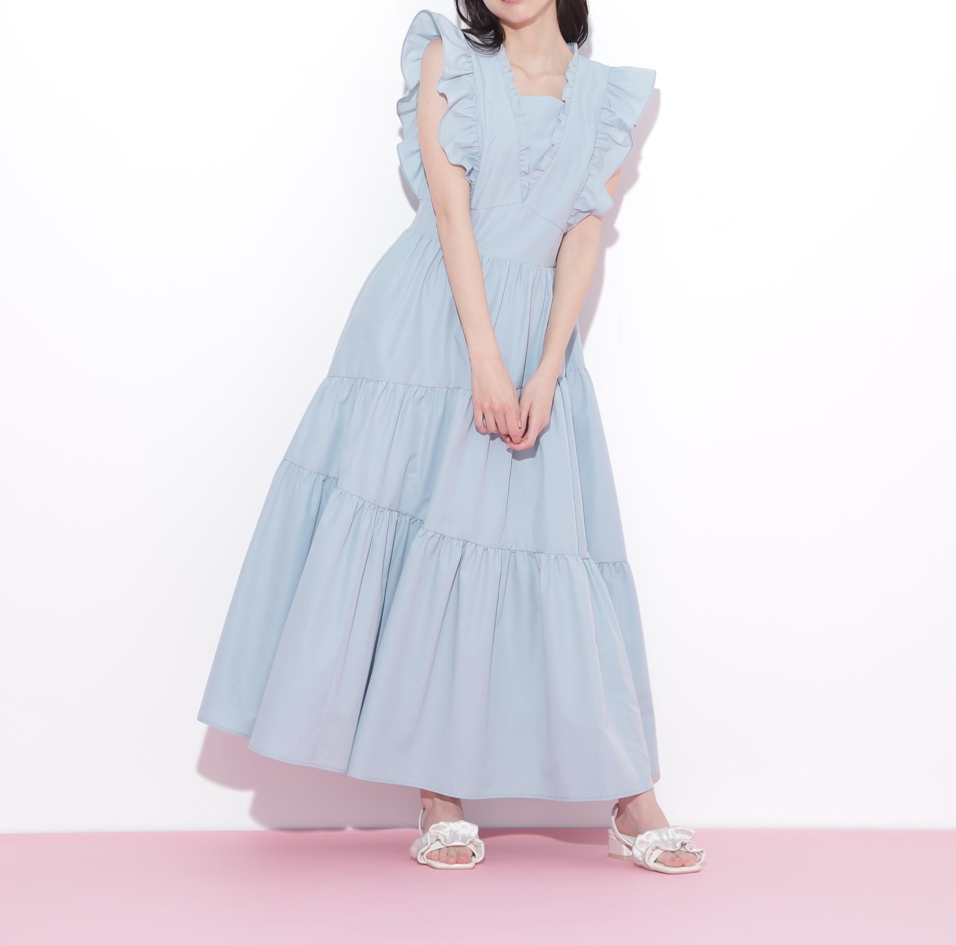 ティアードワンピース グリーン