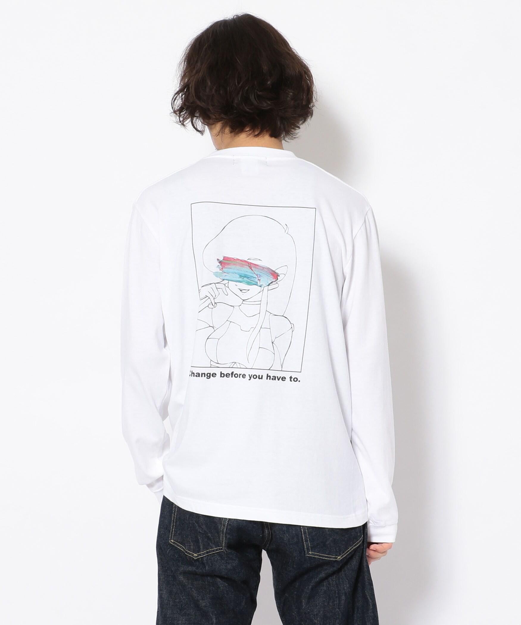 guenika×MONOPHORIA/ゲルニカ×モノフォビア /Pint LS TEE ホワイト