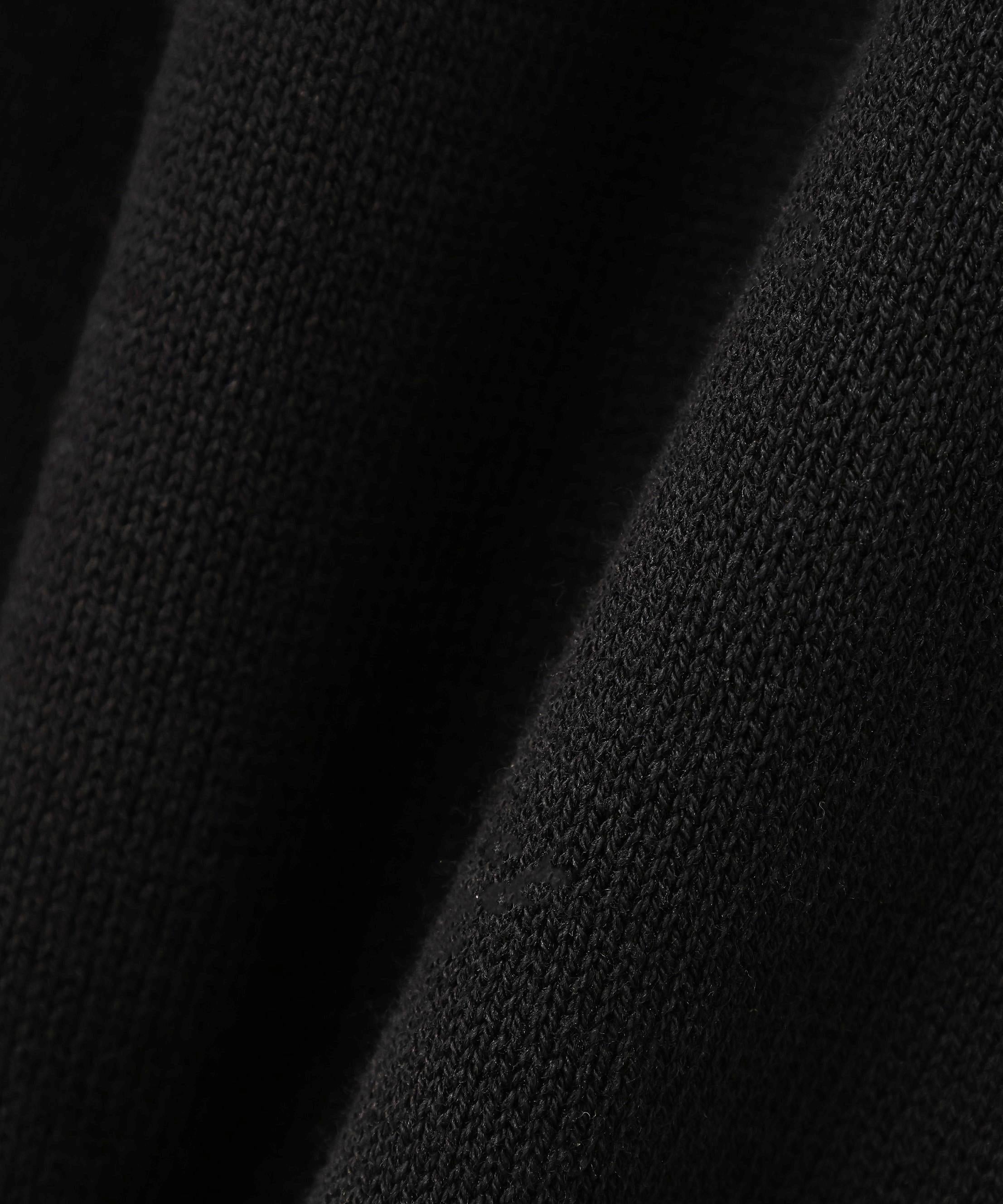 《WOMAN》SWEAT LOOK KNIT HOODIE ブラック