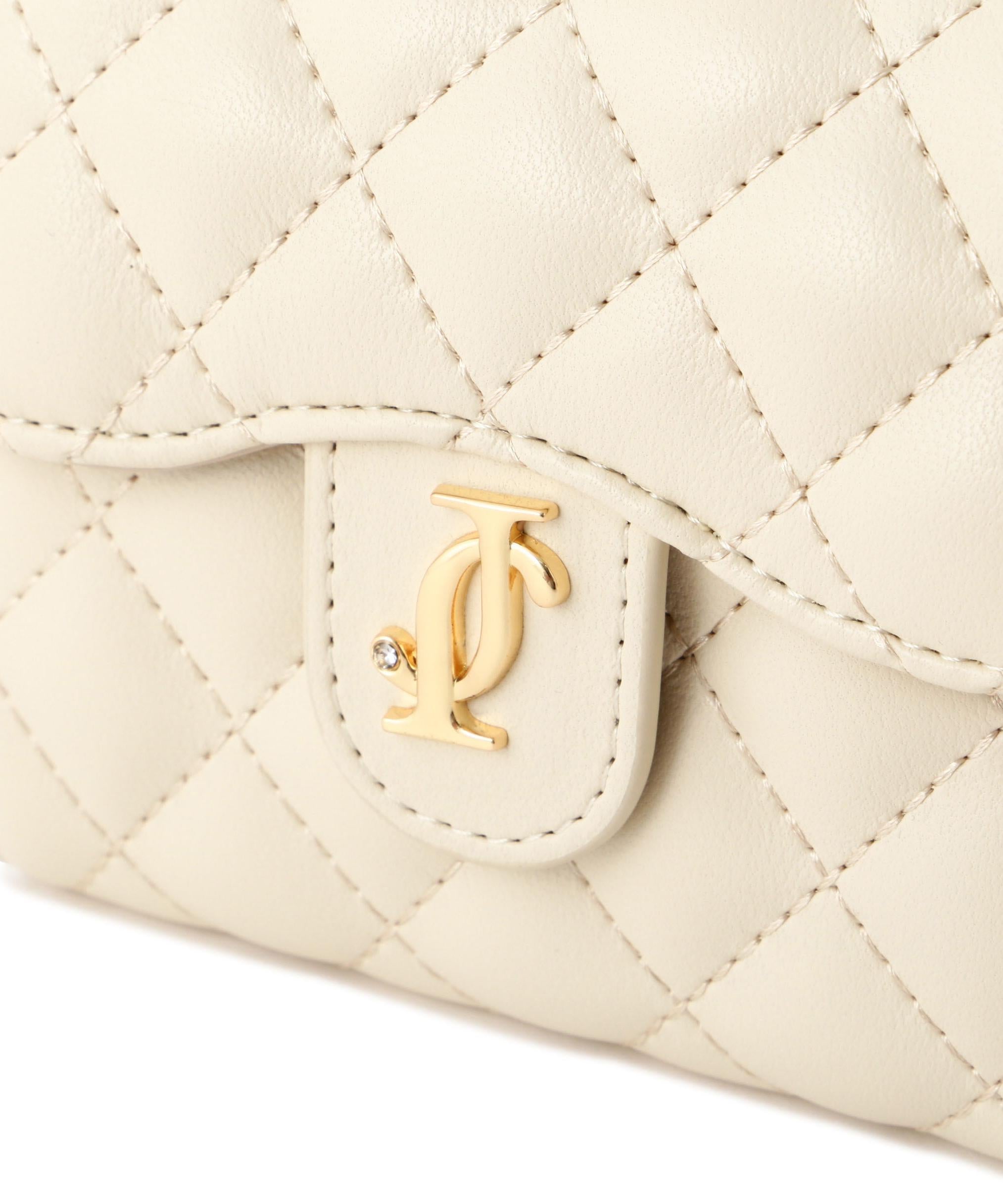 クロスJキルトウォレットシリーズ ミニ財布 ホワイト