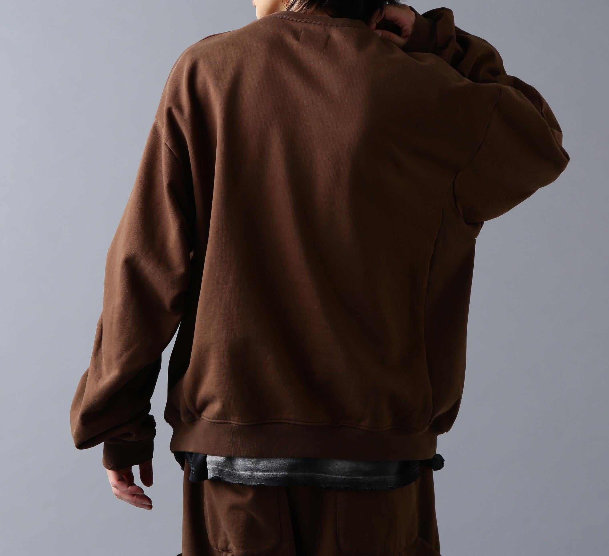 DankeSchon/ダンケシェーン/480HW SWEAT CREWNECK ブラウン